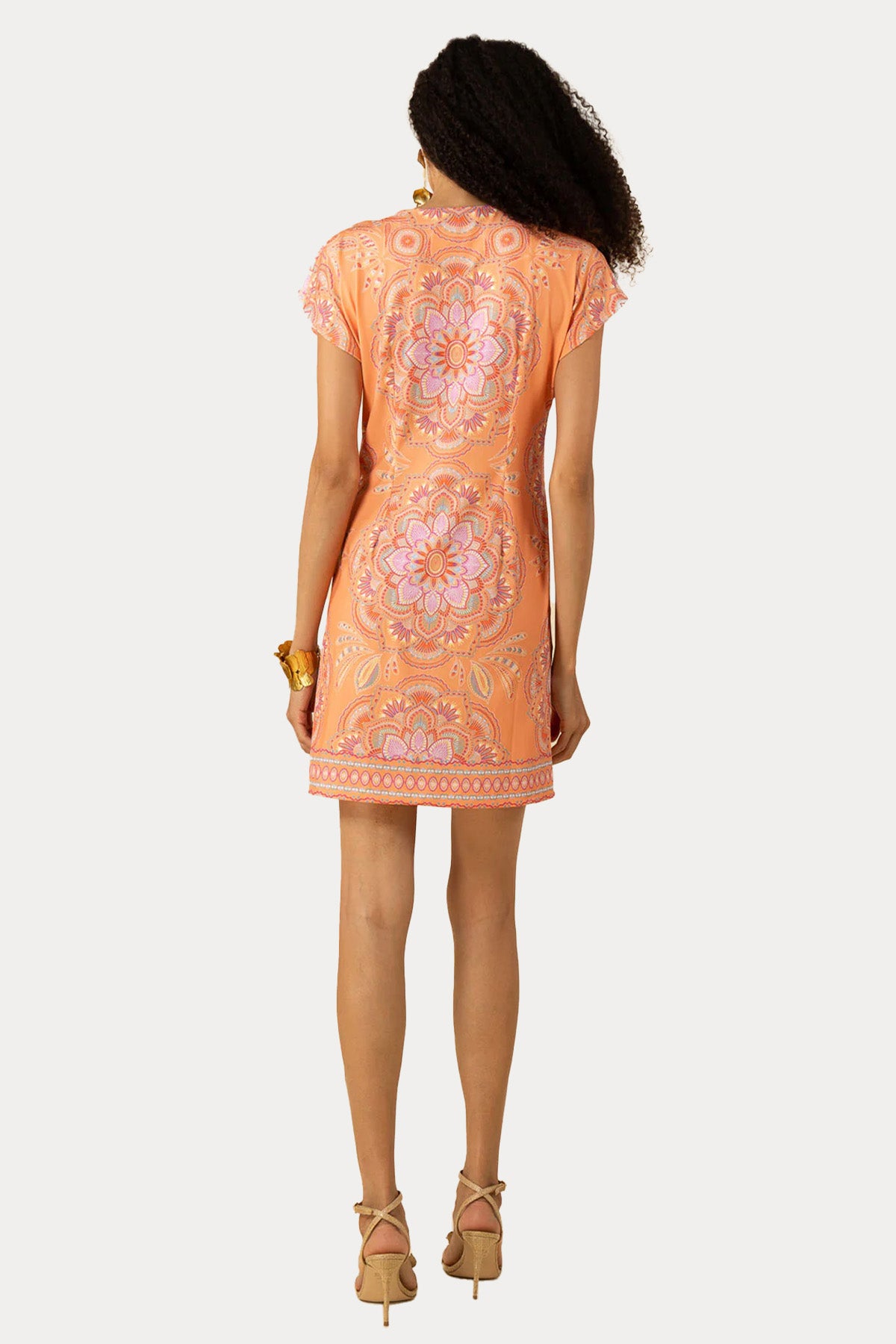 Hale Bob Hakim V Yaka Mini Elbise