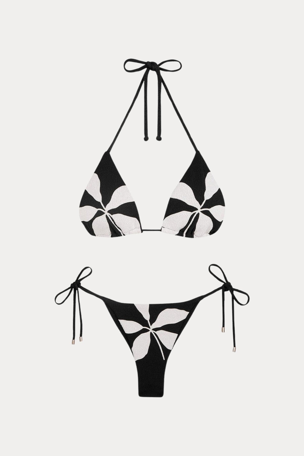 Vix Susan Tri Çiçek Desenli Boyundan Bağlamalı Bikini-Bikini-Libas
