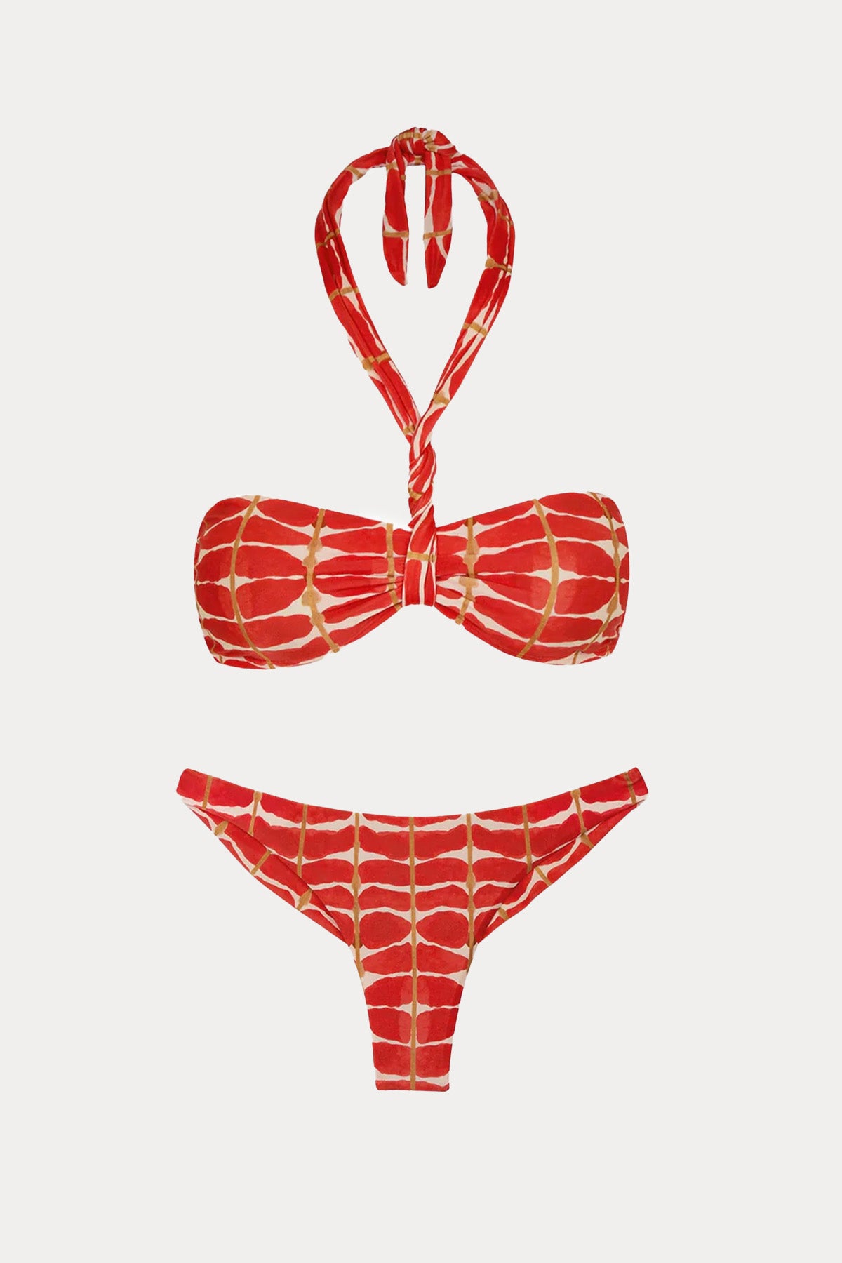 Vix Firenze Anya Bandeau Boyundan Bağlamalı Desenli Bikini