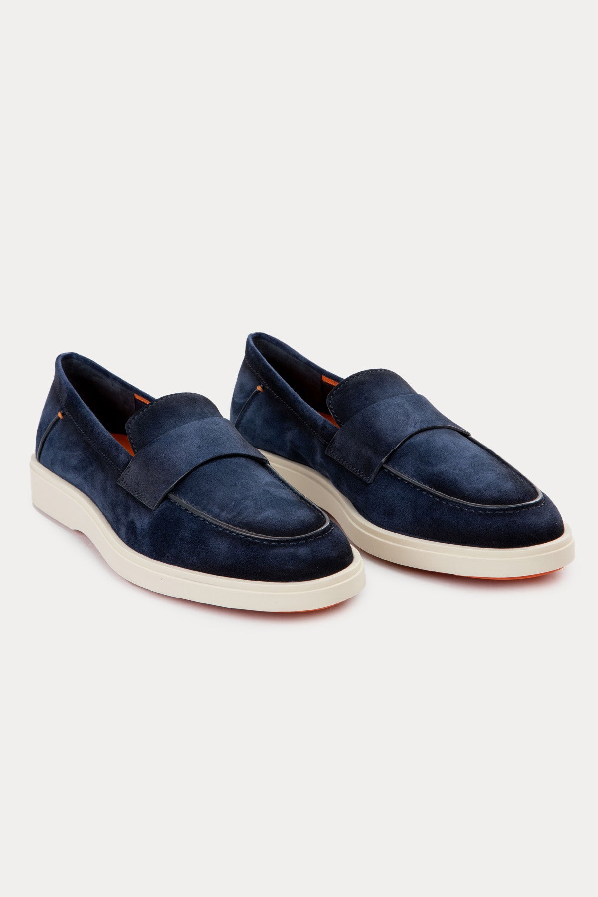 Santoni Süet Loafer Ayakkabı