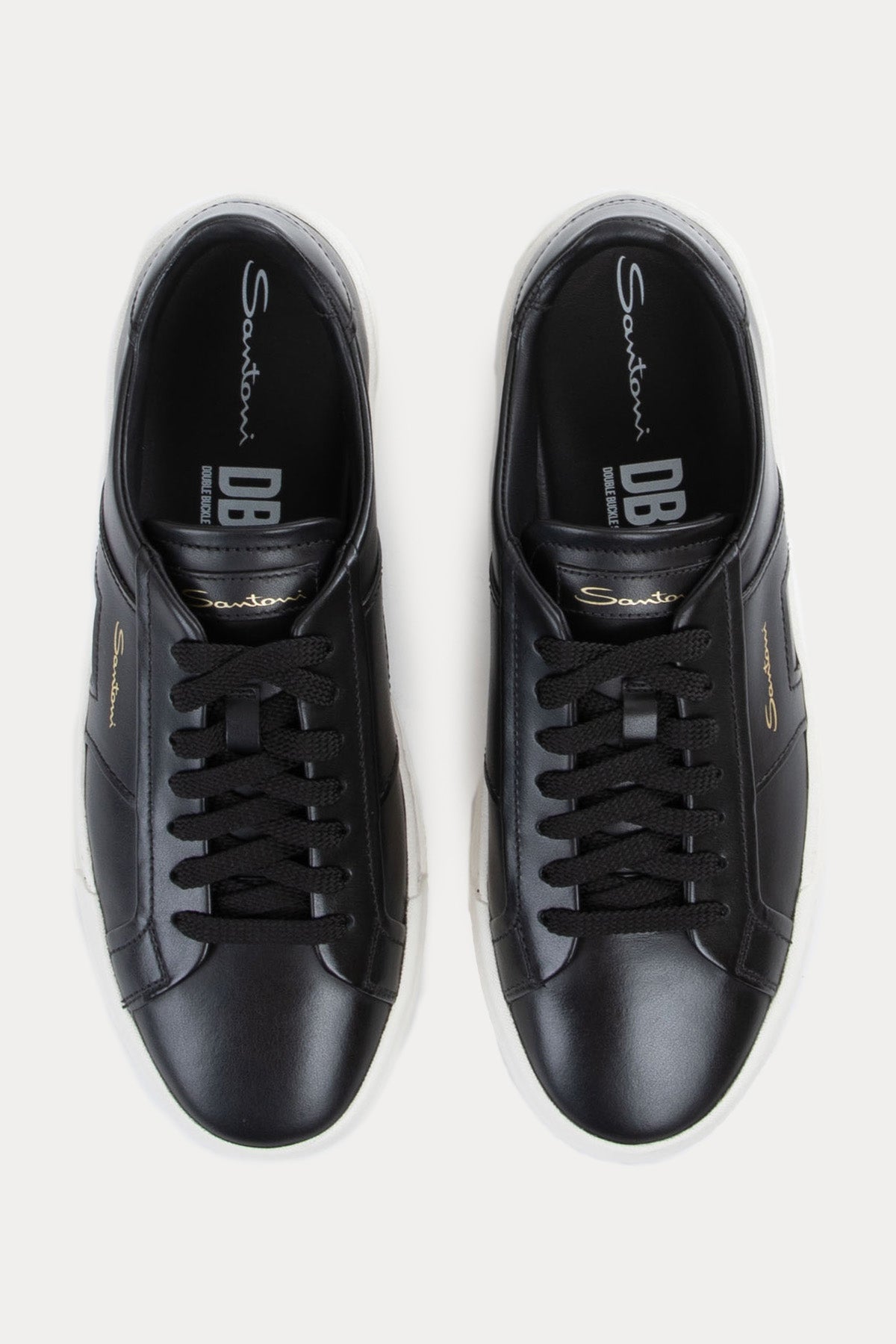 Santoni Double Buckle Deri Sneaker Ayakkabı