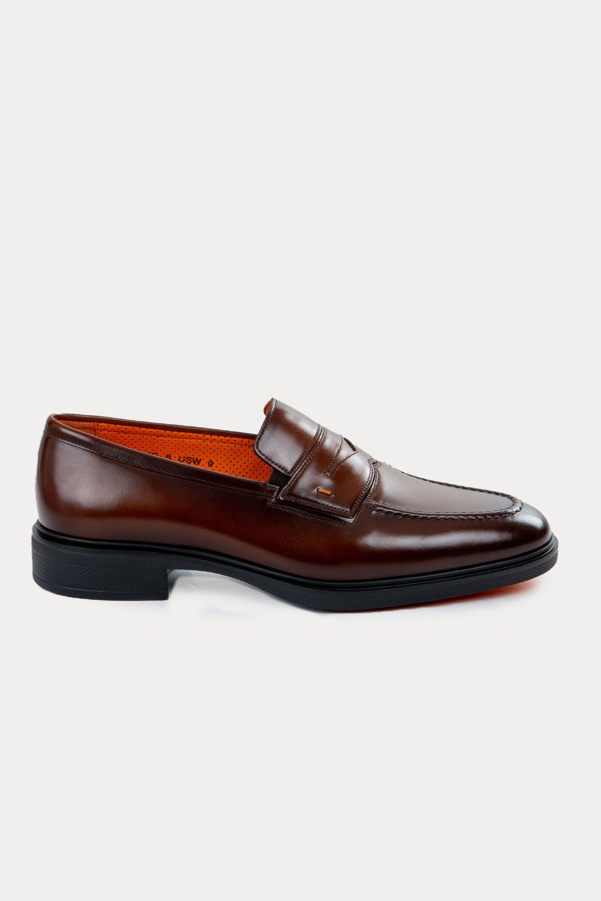 Santoni Ultra Hafif Taban Deri Loafer Ayakkabı