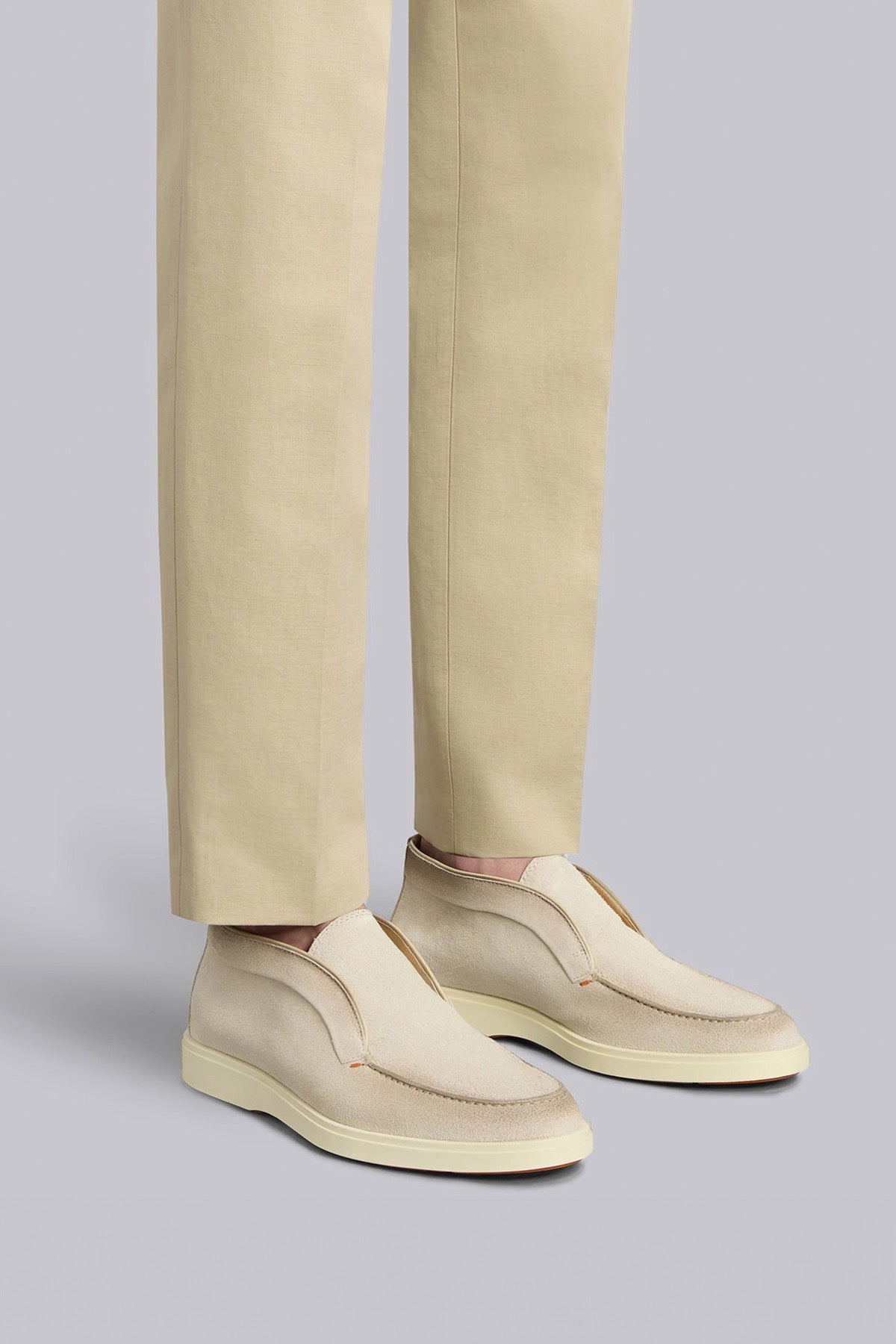 Santoni Lastik Bantlı Süet Bot