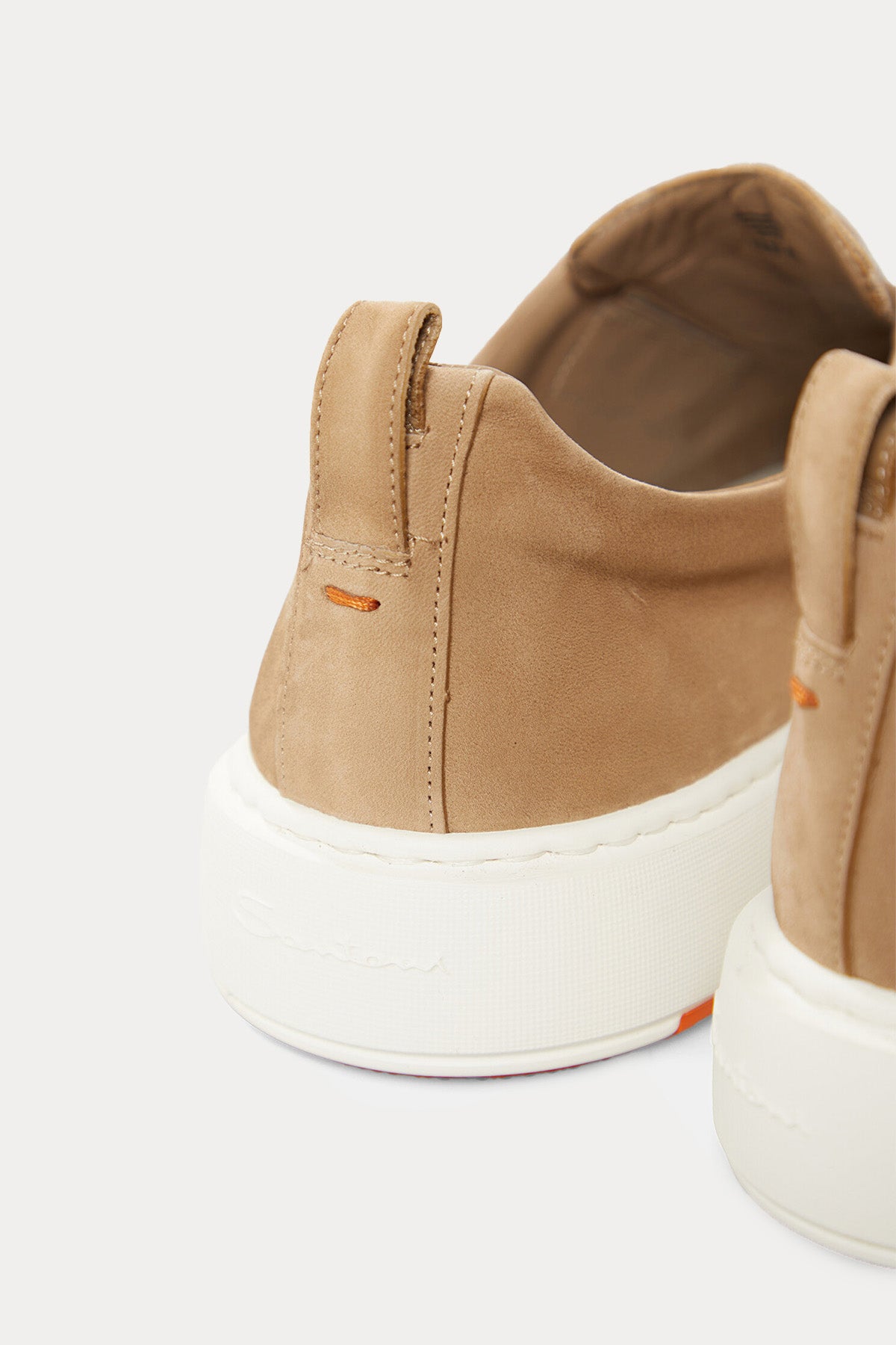 Santoni Lastik Bantlı Süet Sneaker Ayakkabı