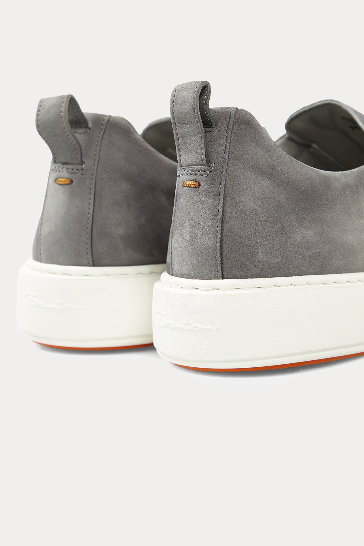 Santoni Lastik Bantlı Süet Sneaker Ayakkabı