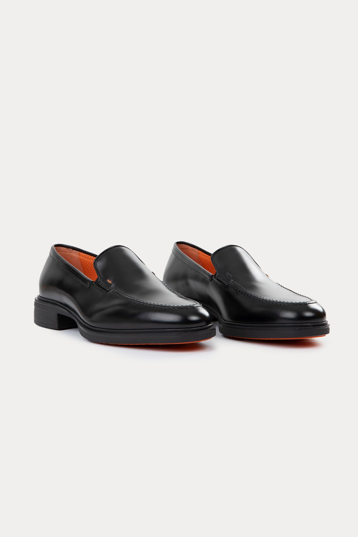 Santoni Ultra Hafif Taban Deri Loafer Ayakkabı