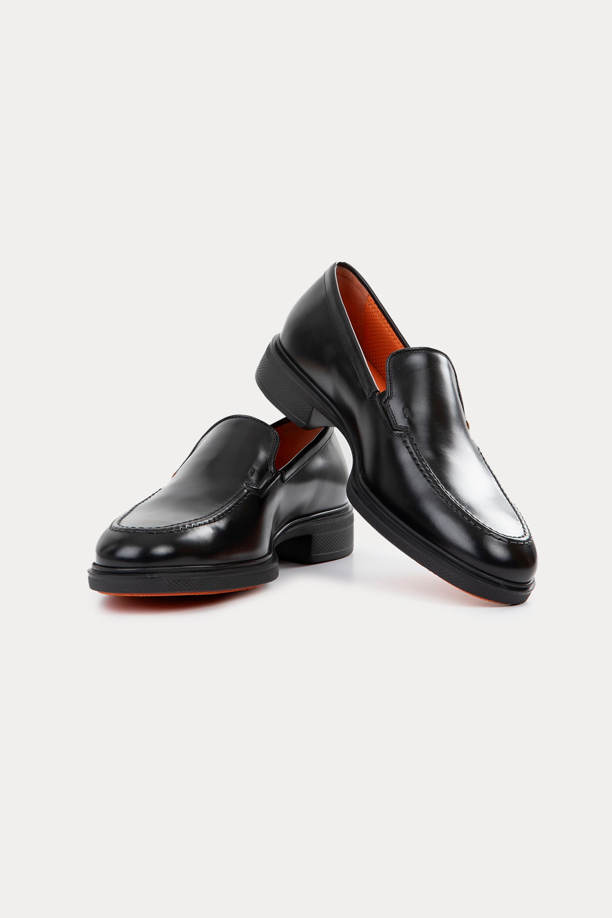 Santoni Ultra Hafif Taban Deri Loafer Ayakkabı