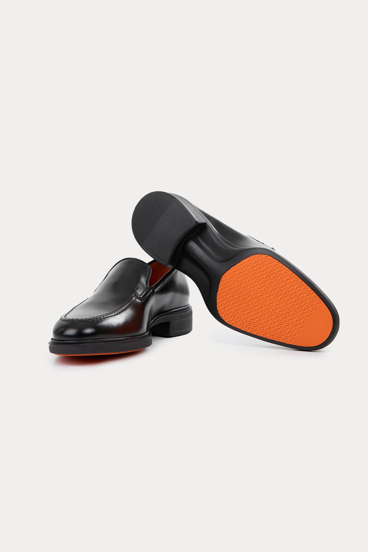 Santoni Ultra Hafif Taban Deri Loafer Ayakkabı