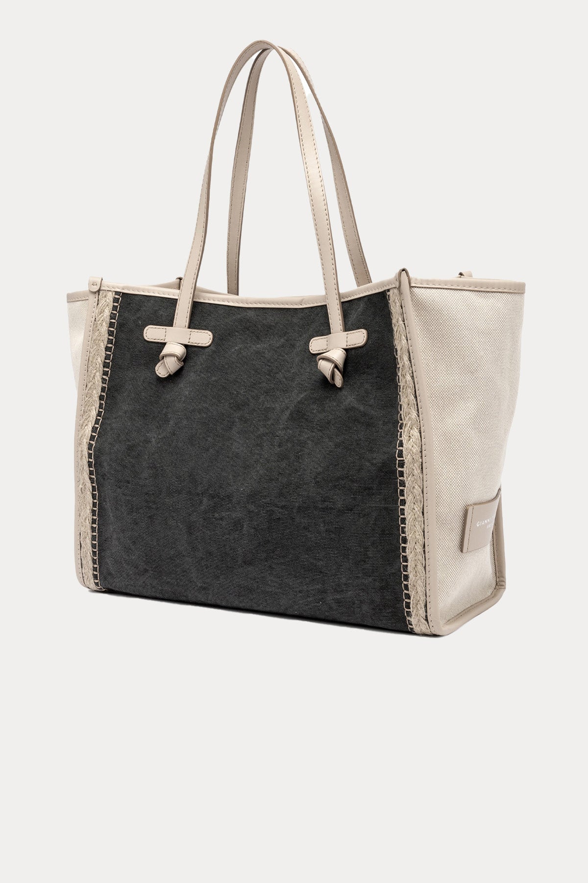 Gianni Chiarini Marcella Rafya Kumaş Shopping Bag Çanta