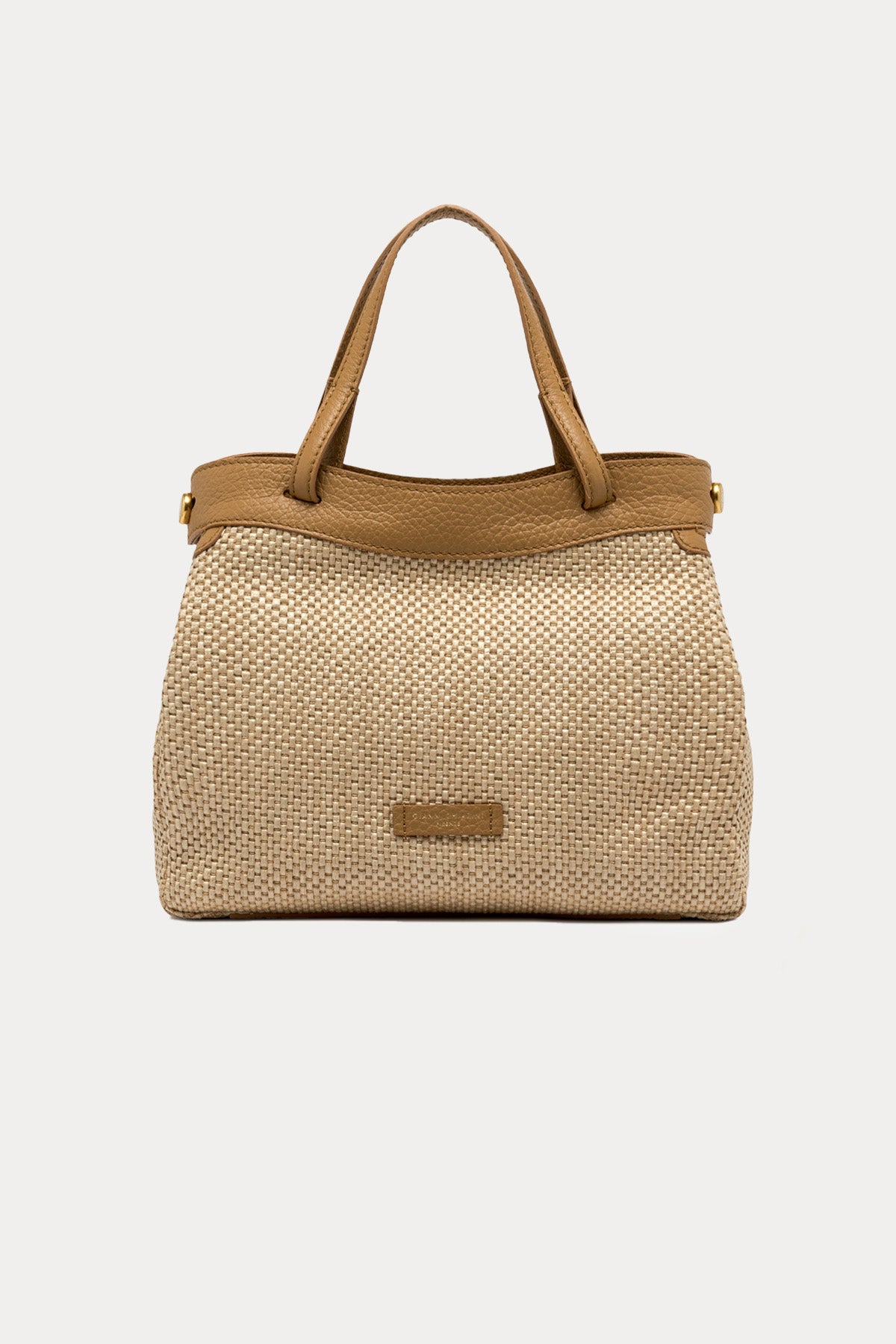 Gianni Chiarini Ottavia Deri Kombinasyonlu Hasır Örgü Omuz Çantası