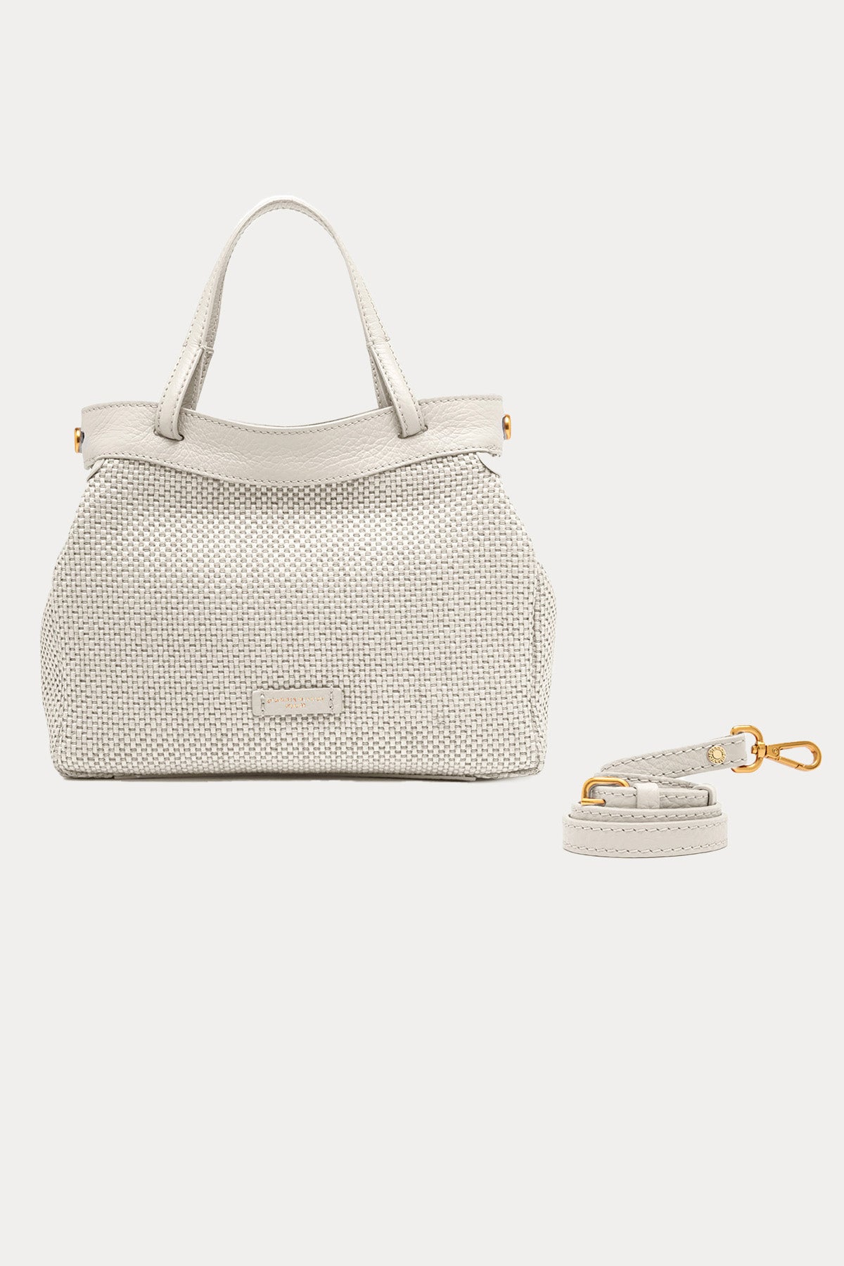 Gianni Chiarini Ottavia Deri Kombinasyonlu Hasır Örgü Omuz Çantası