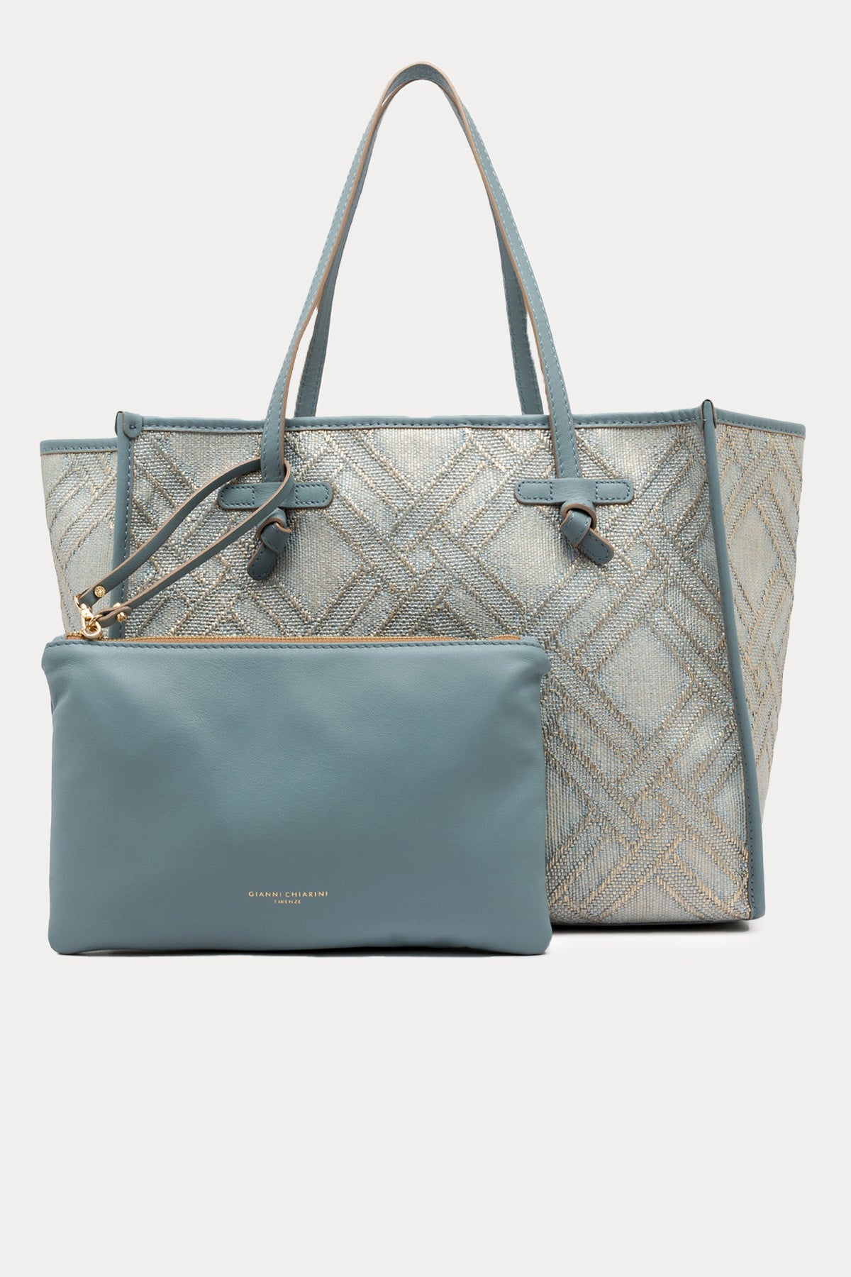 Gianni Chiarini Marcella Rafya Kumaş Shopping Bag Çanta