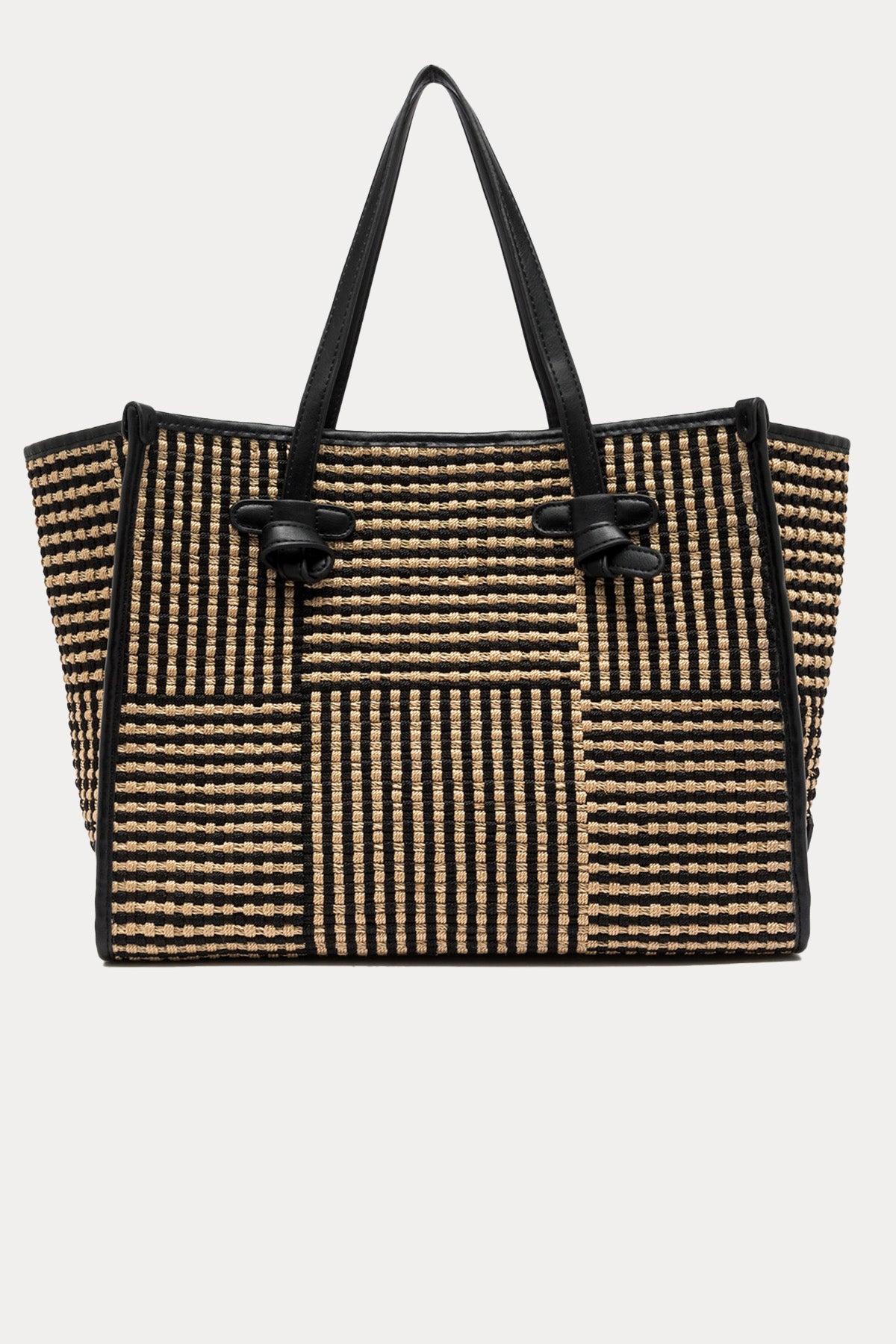 Gianni Chiarini Marcella El Dokuma Hasır Örgü Shopping Bag Çanta-Çanta-Libas