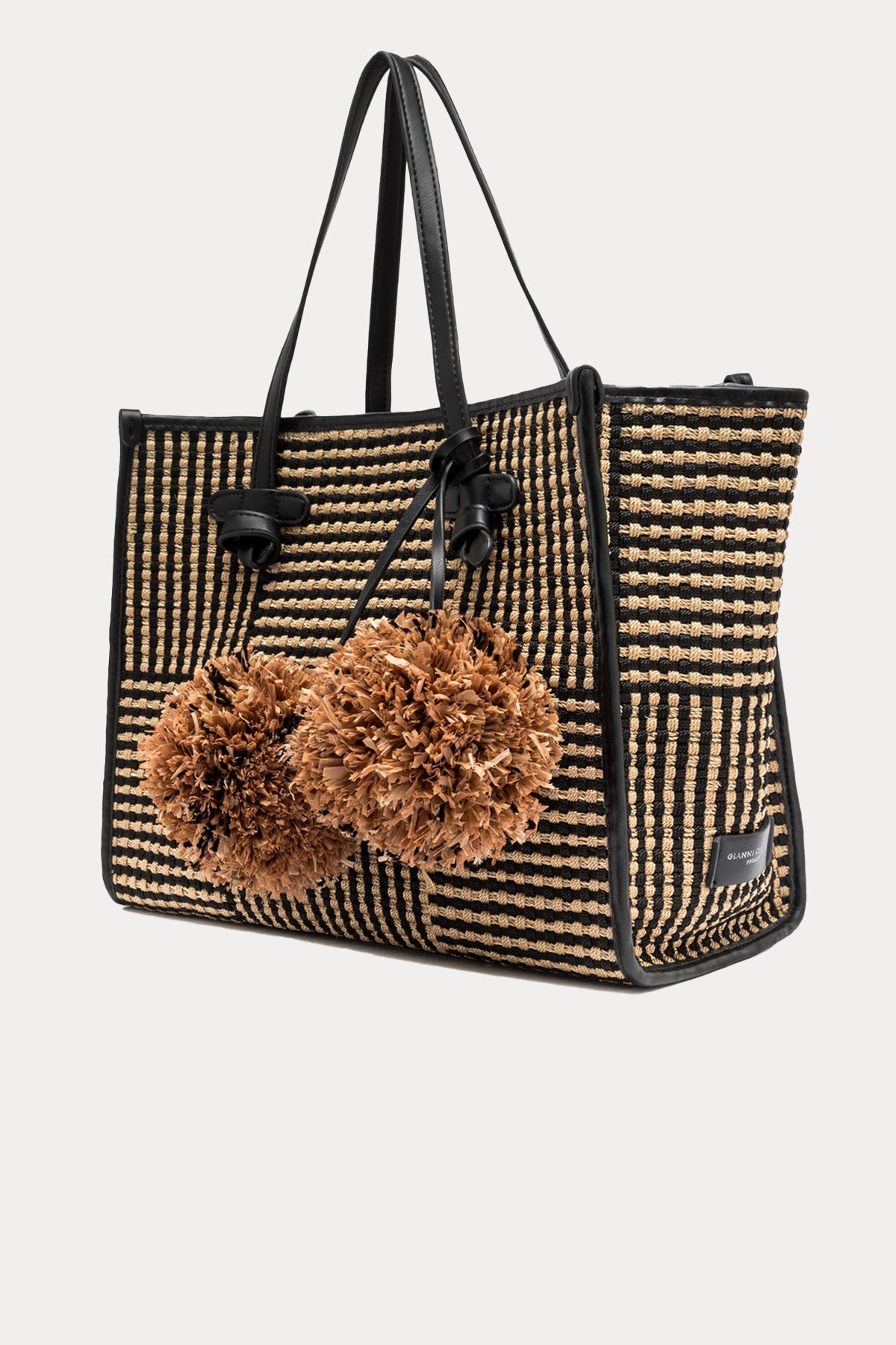 Gianni Chiarini Marcella El Dokuma Hasır Örgü Shopping Bag Çanta-Çanta-Libas