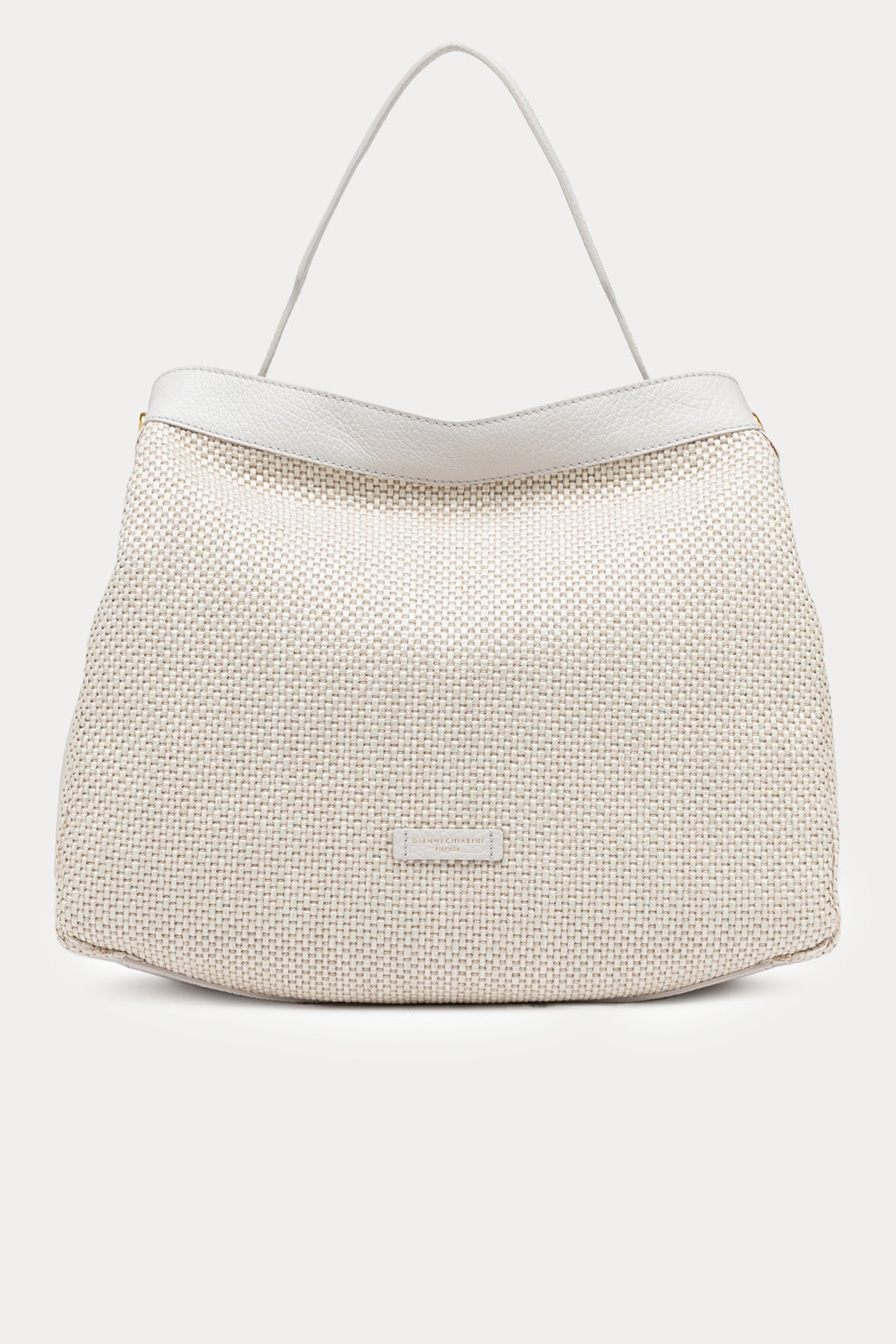 Gianni Chiarini Ottavia Deri Kombinasyonlu Hasır Örgü Omuz Çantası