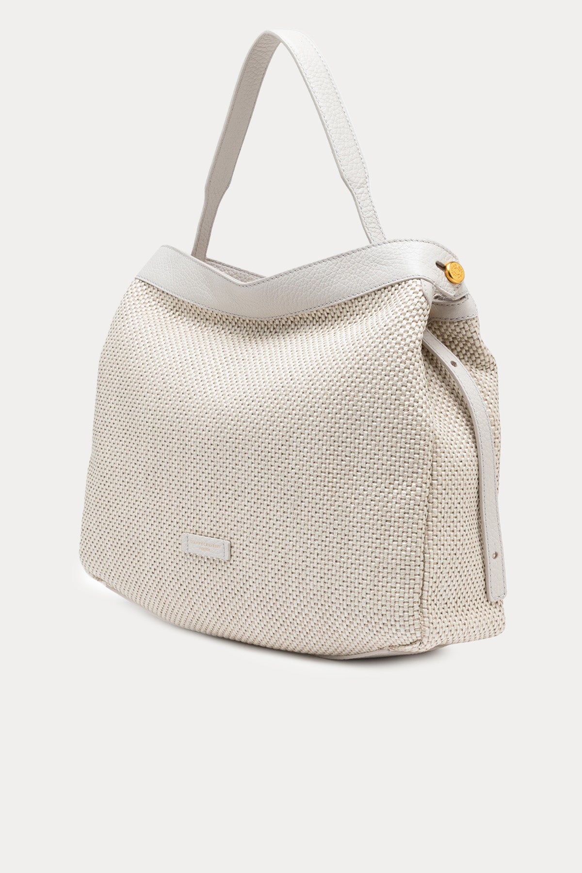 Gianni Chiarini Ottavia Deri Kombinasyonlu Hasır Örgü Omuz Çantası