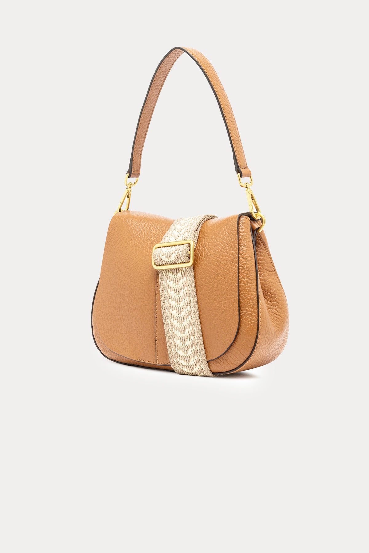 Gianni Chiarini Helena Round Geniş Askılı Deri Omuz Çantası