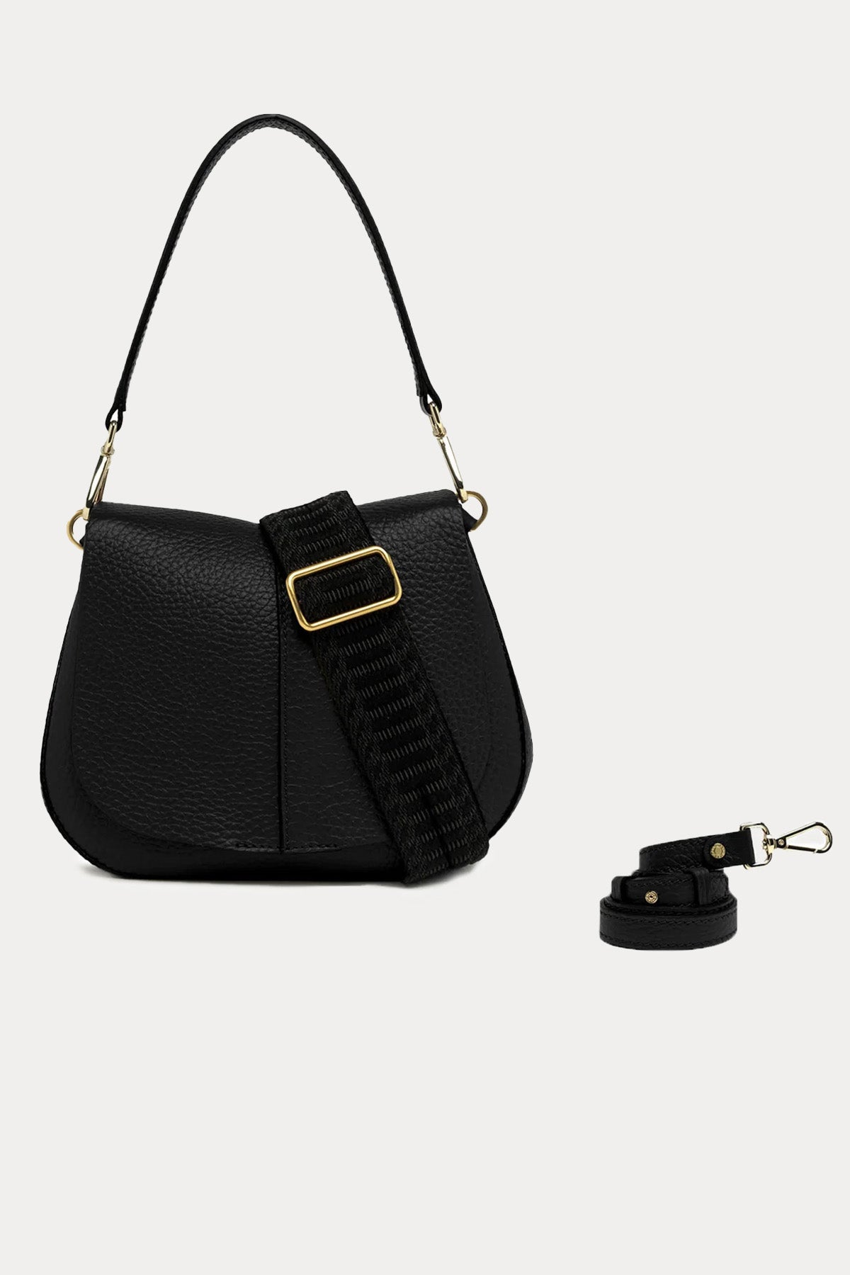 Gianni Chiarini Helena Round Geniş Askılı Deri Omuz Çantası