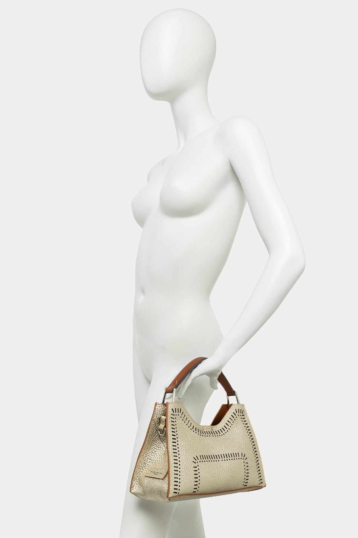 Gianni Chiarini Aurora Parlak Deri Omuz Çantası