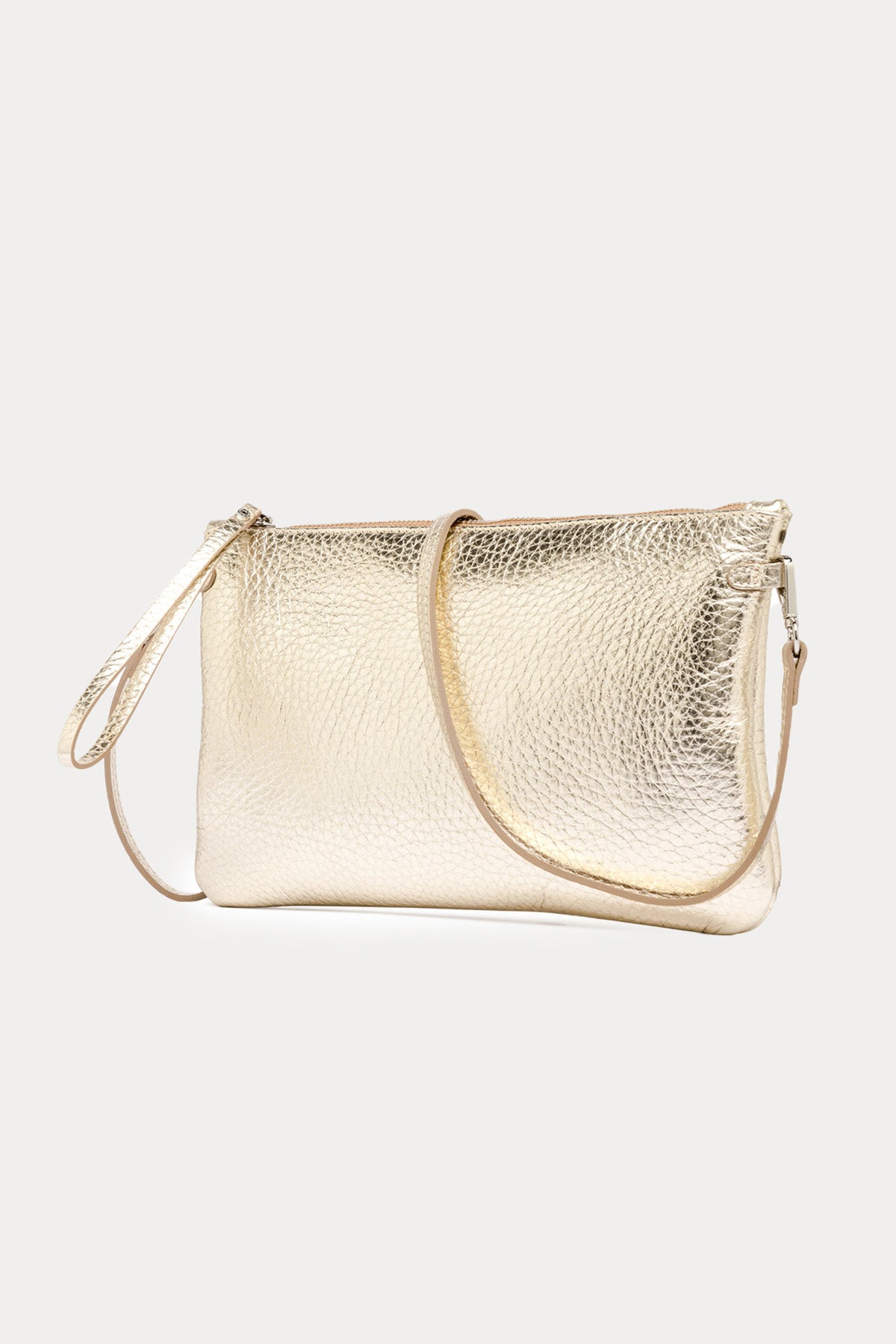 Gianni Chiarini Hermy Parlak Deri Clutch Çanta