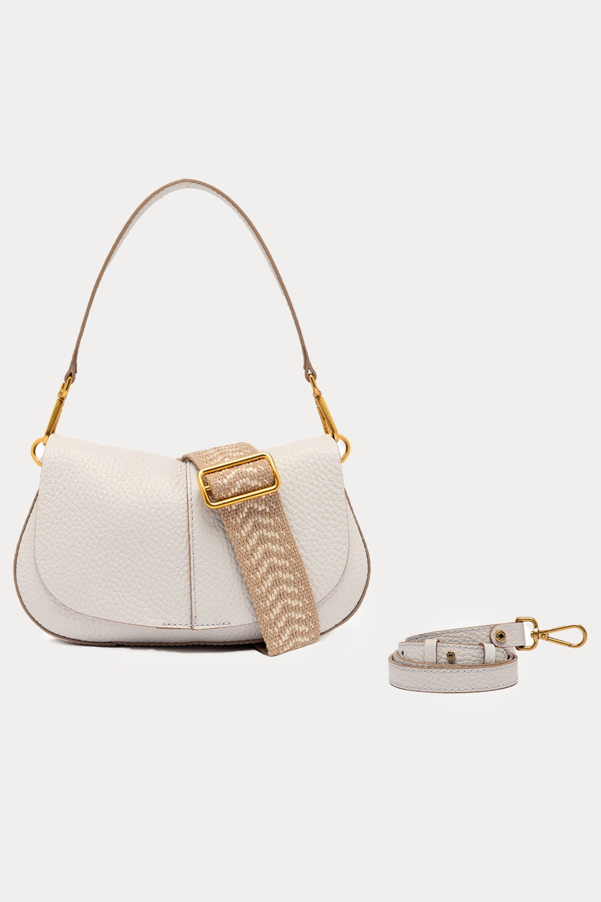 Gianni Chiarini Helena Round Geniş Askılı Deri Omuz Çantası