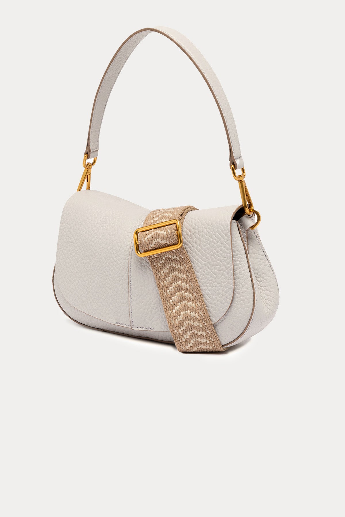 Gianni Chiarini Helena Round Geniş Askılı Deri Omuz Çantası