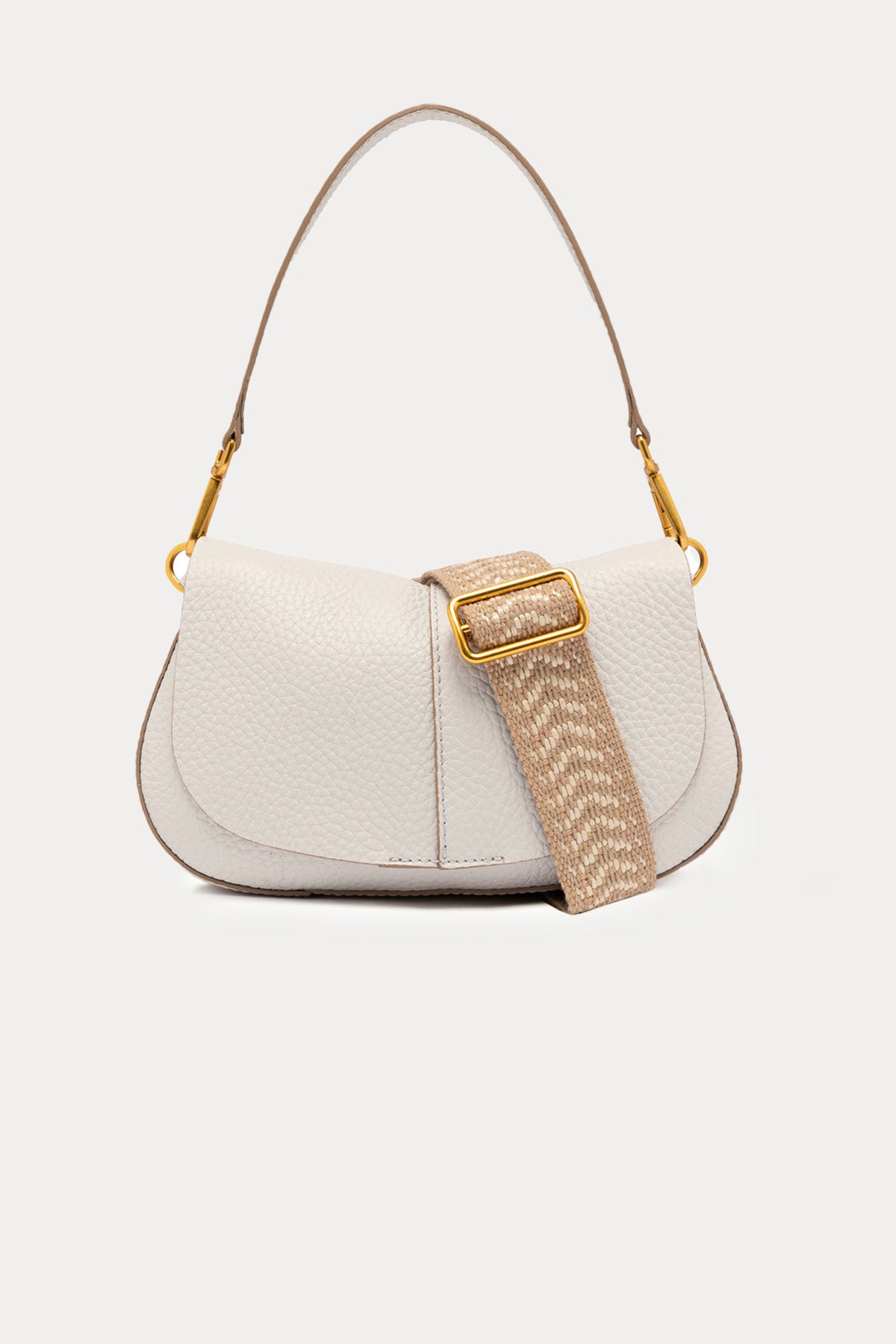 Gianni Chiarini Helena Round Geniş Askılı Deri Omuz Çantası