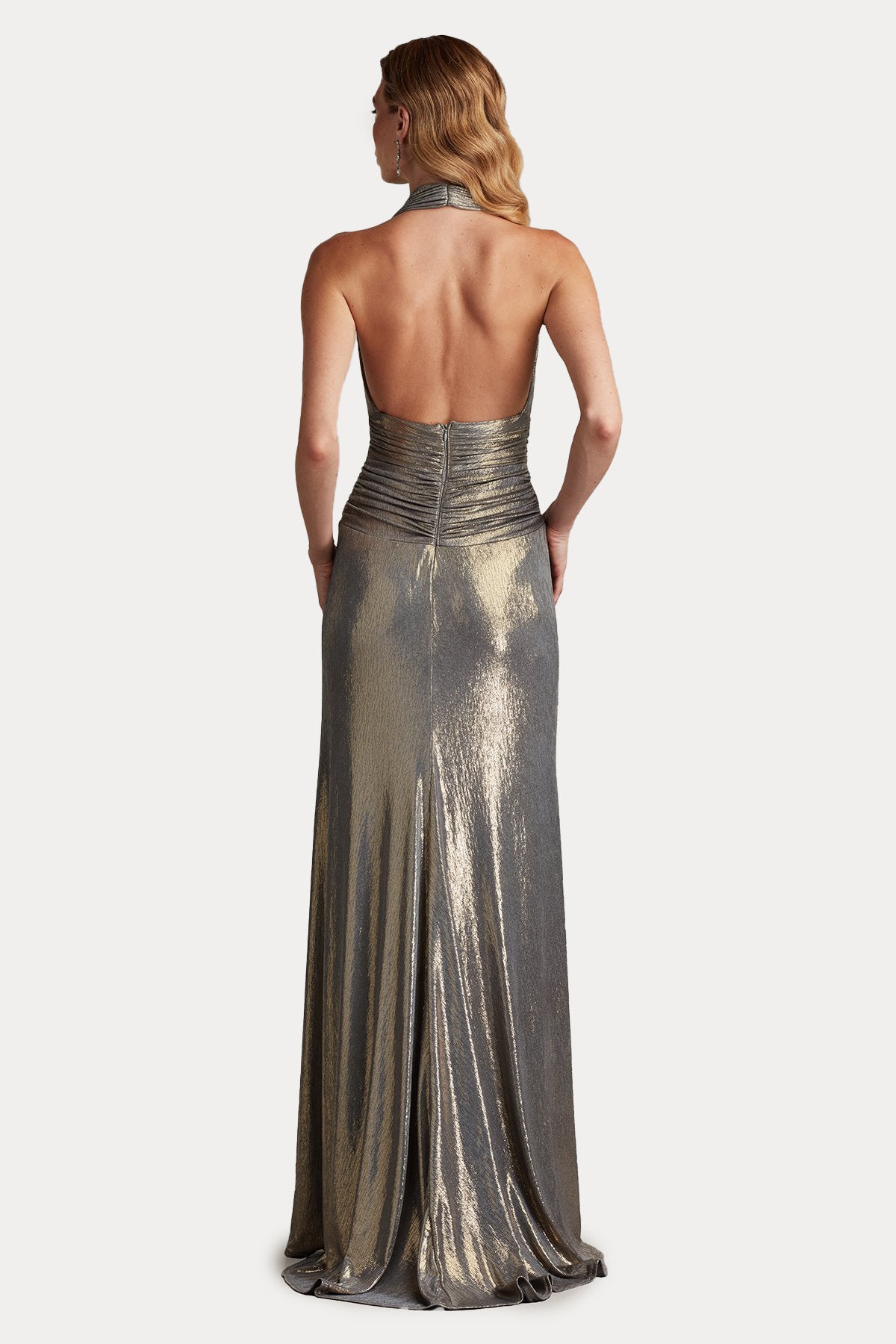 Tadashi Shoji Sırt Dekolteli Maxi Abiye Elbise