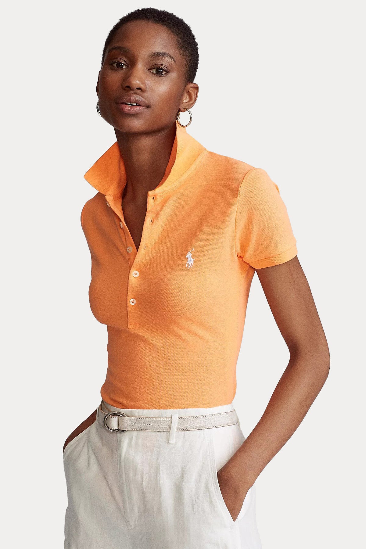 Polo Ralph Lauren Slim Fit Polo Yaka Streç T-shirt