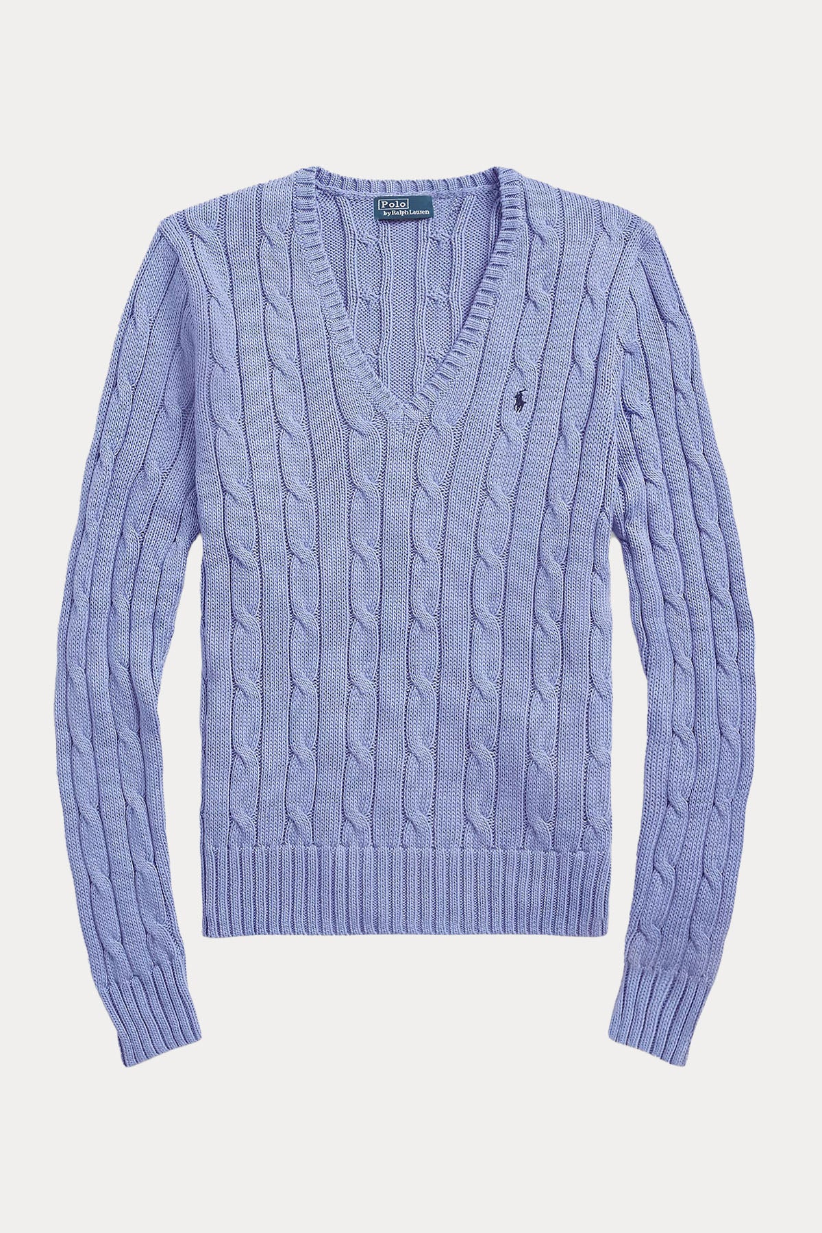 Polo Ralph Lauren Pima Cotton Slim Fit V Yaka Saç Örgü Triko