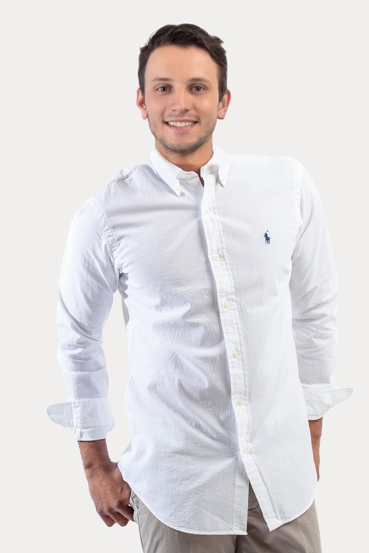 Polo Ralph Lauren Custom Fit Gofre Kumaş Gömlek