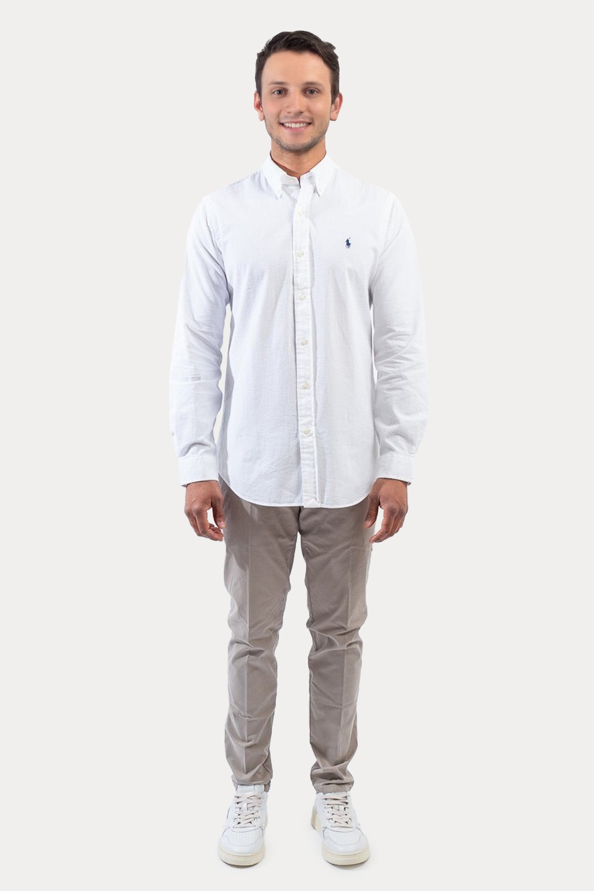 Polo Ralph Lauren Custom Fit Gofre Kumaş Gömlek