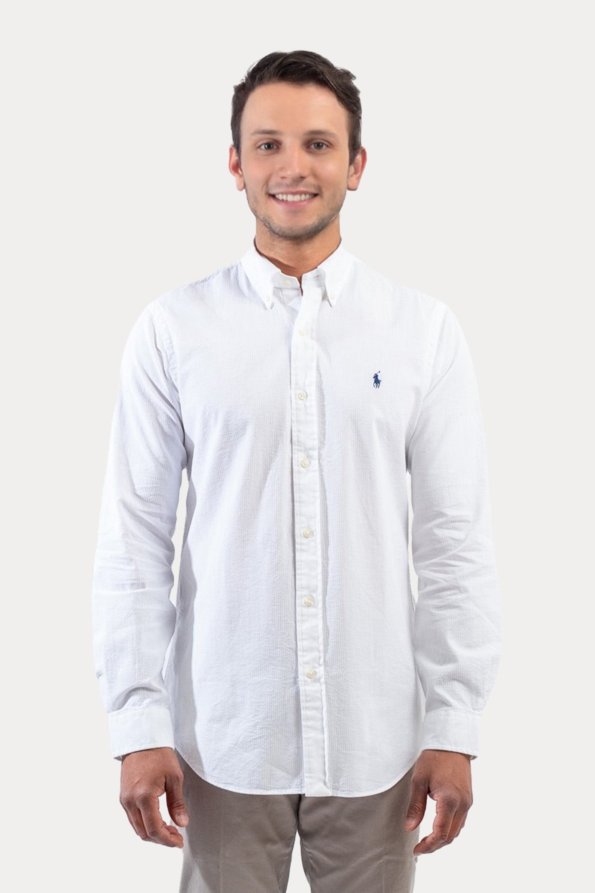 Polo Ralph Lauren Custom Fit Gofre Kumaş Gömlek