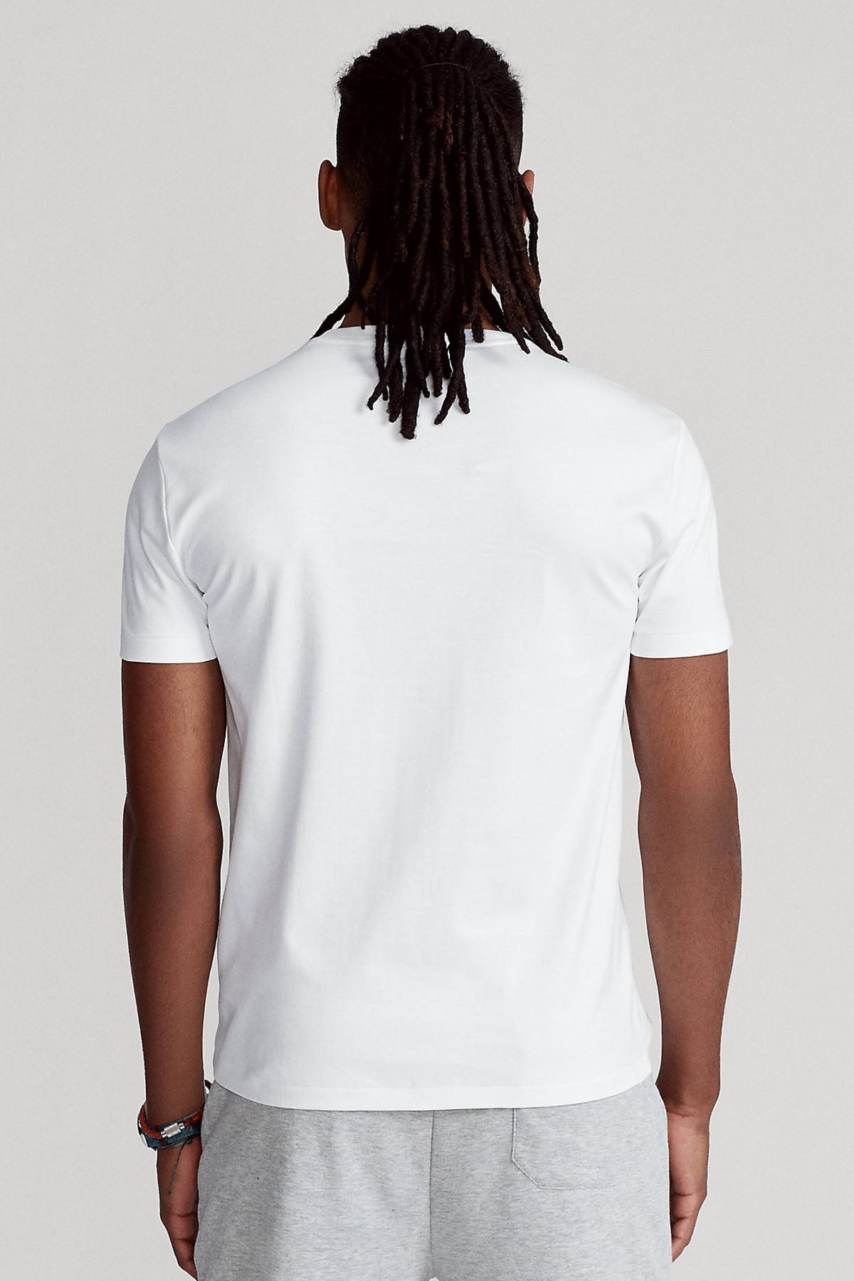 Polo Ralph Lauren Custom Slim Fit Yuvarlak Yaka Logolu T-shirt-T-shirt-Libas