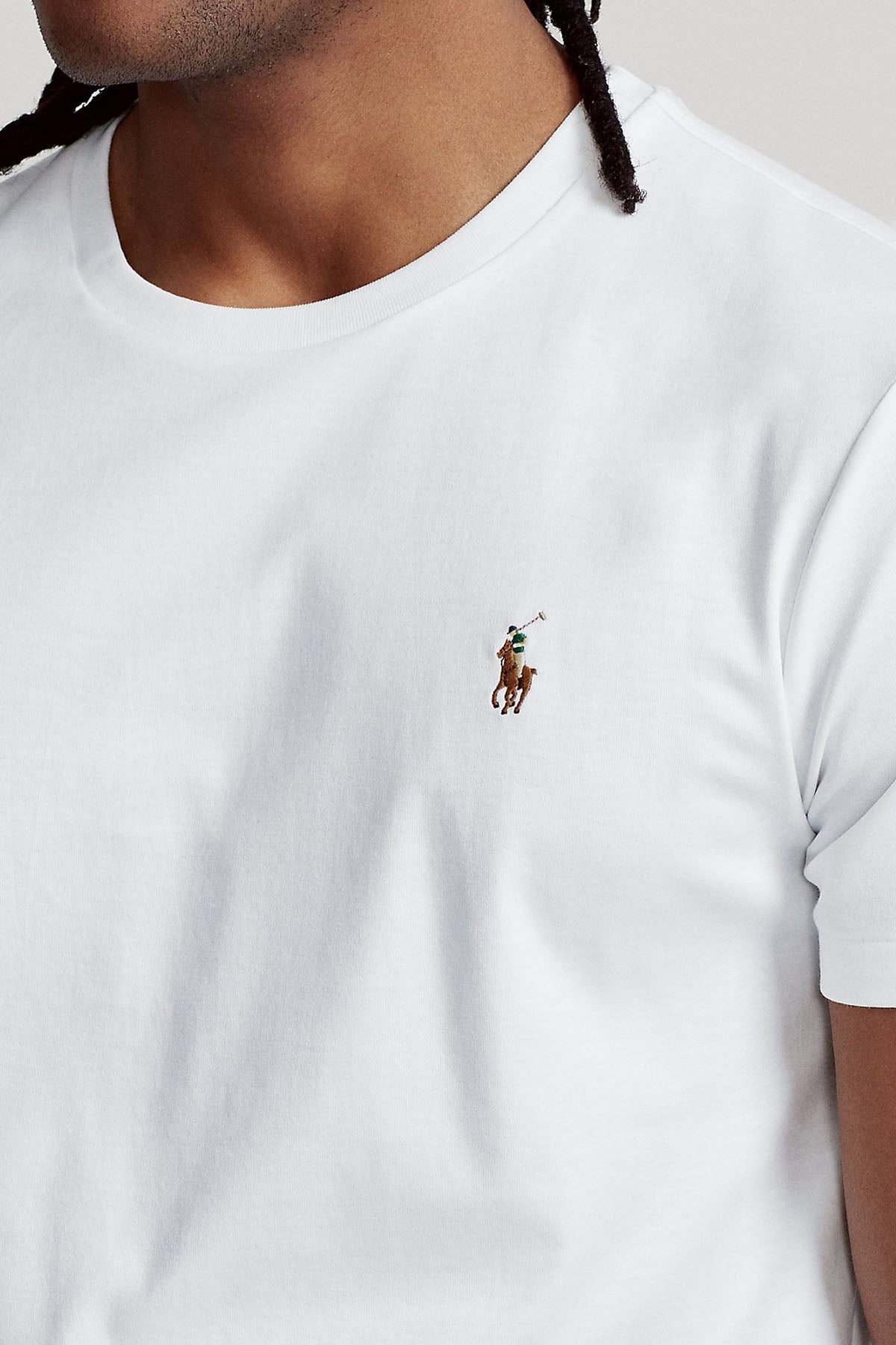 Polo Ralph Lauren Custom Slim Fit Yuvarlak Yaka Logolu T-shirt-T-shirt-Libas