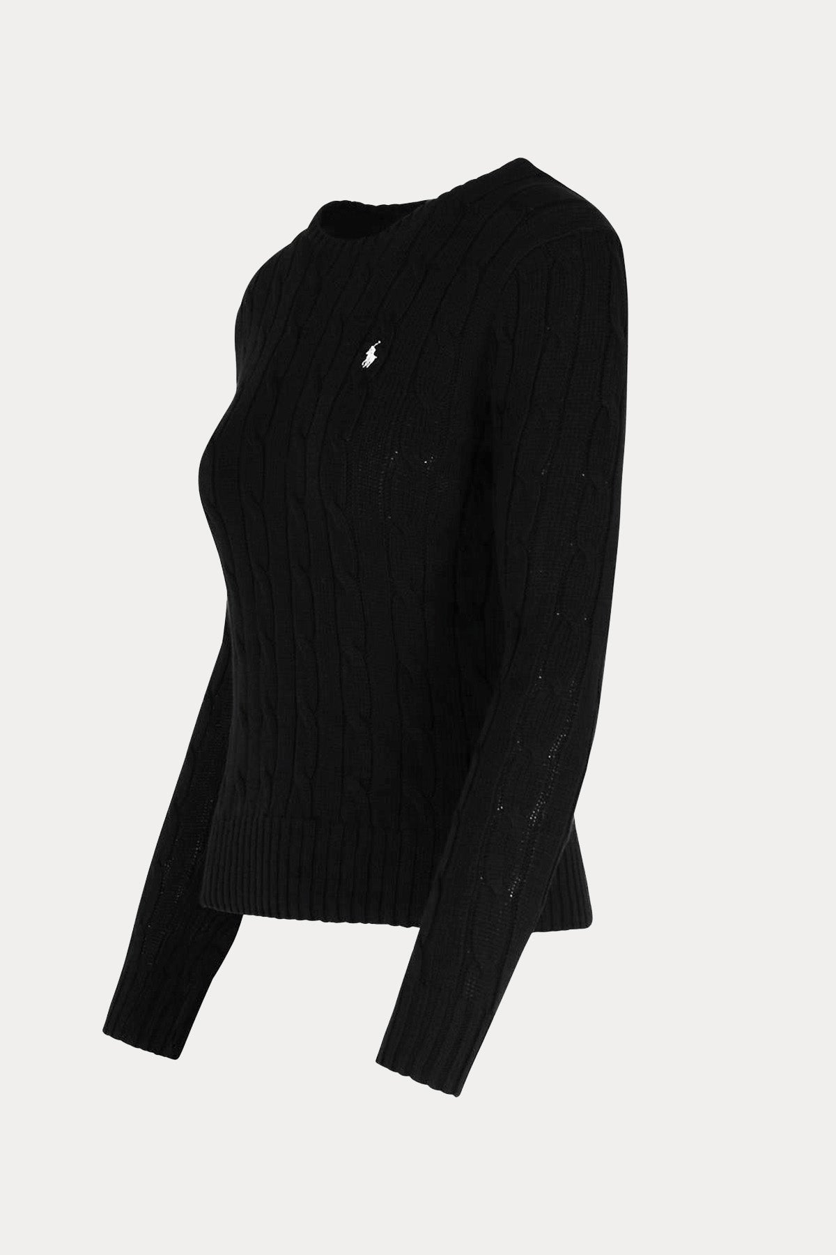 Polo Ralph Lauren Pima Cotton Slim Fit Yuvarlak Yaka Saç Örgü Triko