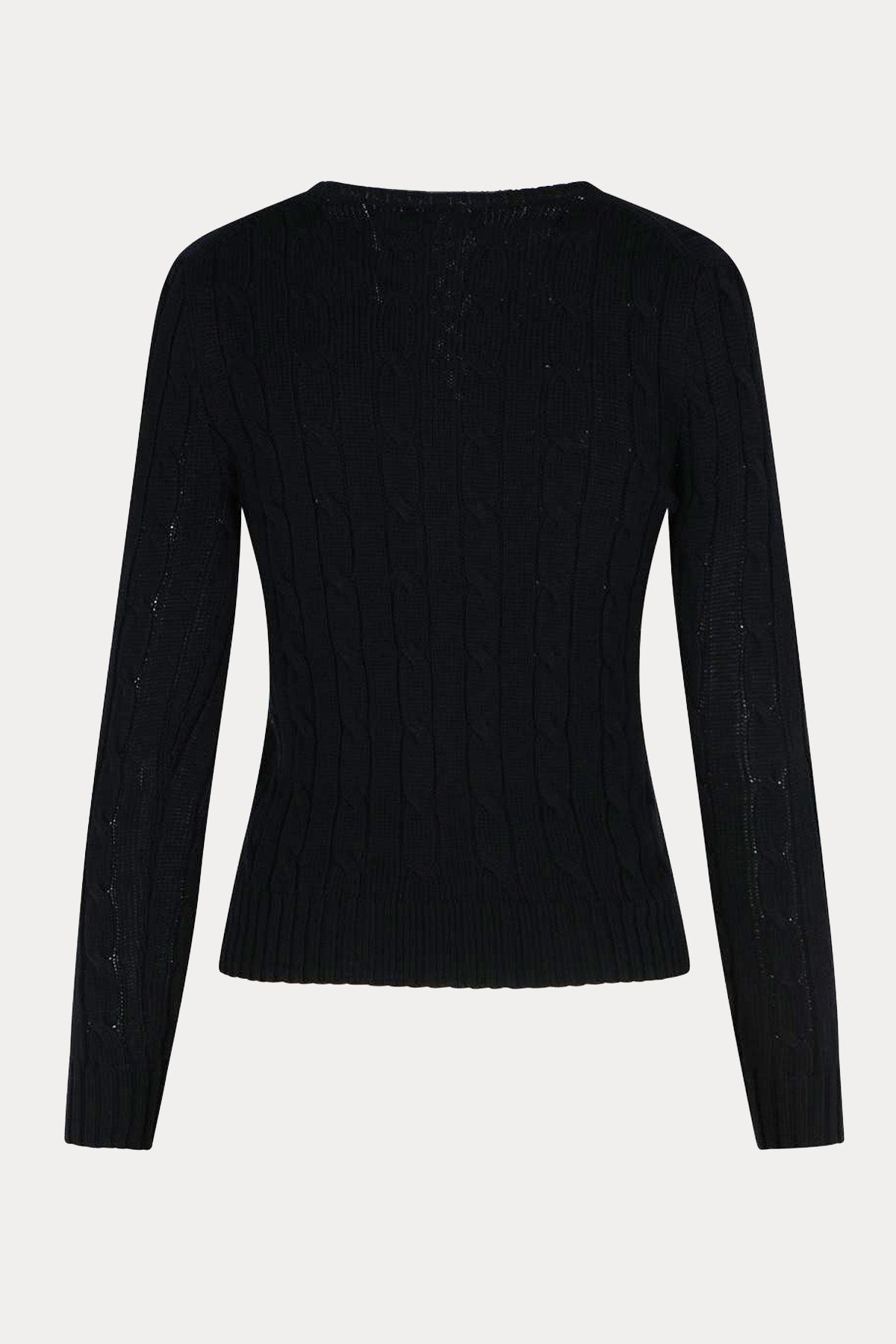 Polo Ralph Lauren Pima Cotton Slim Fit Yuvarlak Yaka Saç Örgü Triko