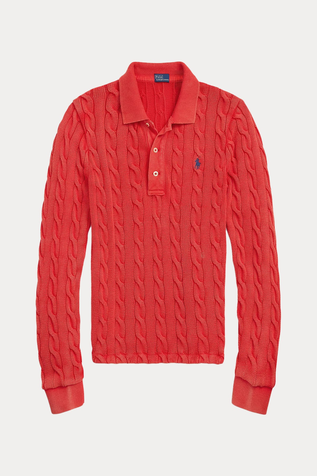 Polo Ralph Lauren Relaxed Fit Polo Yaka Saç Örgü Triko