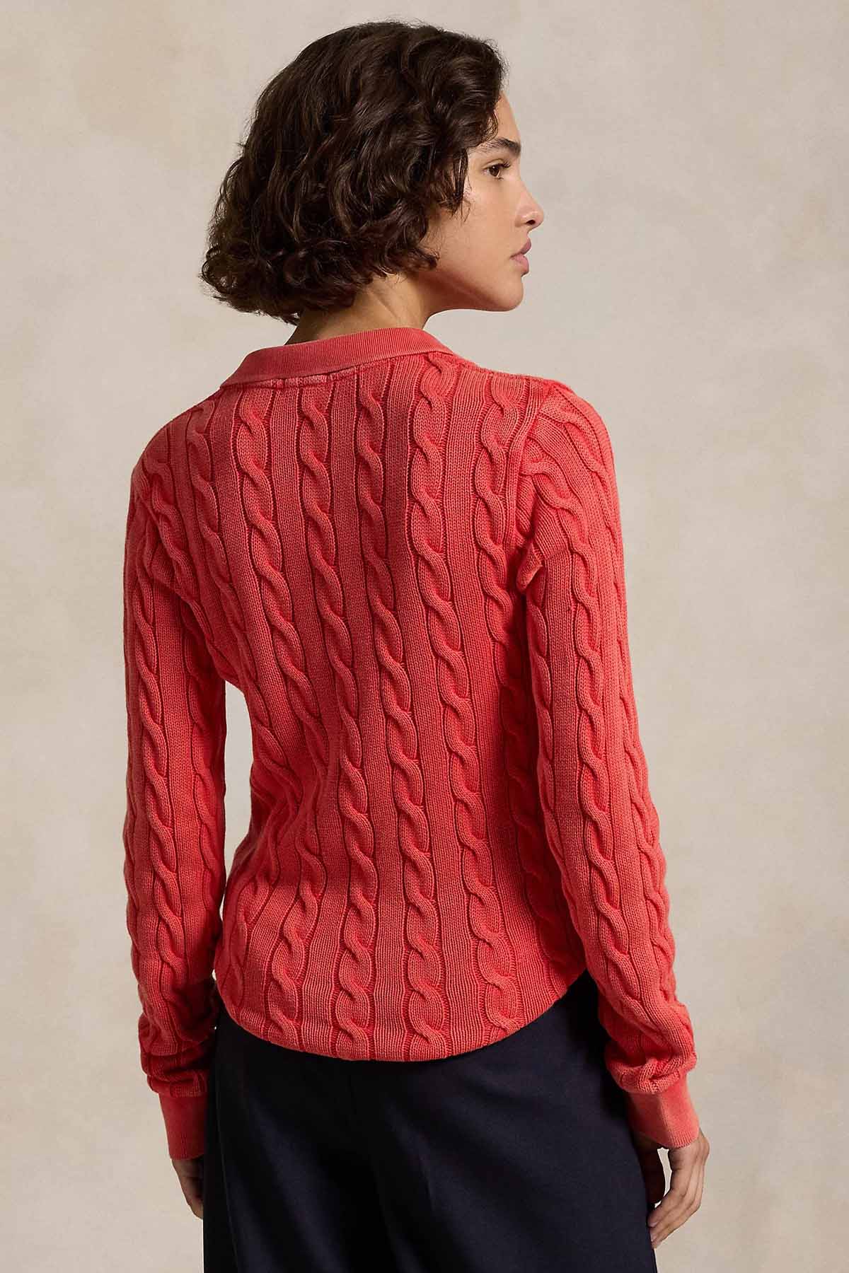 Polo Ralph Lauren Relaxed Fit Polo Yaka Saç Örgü Triko