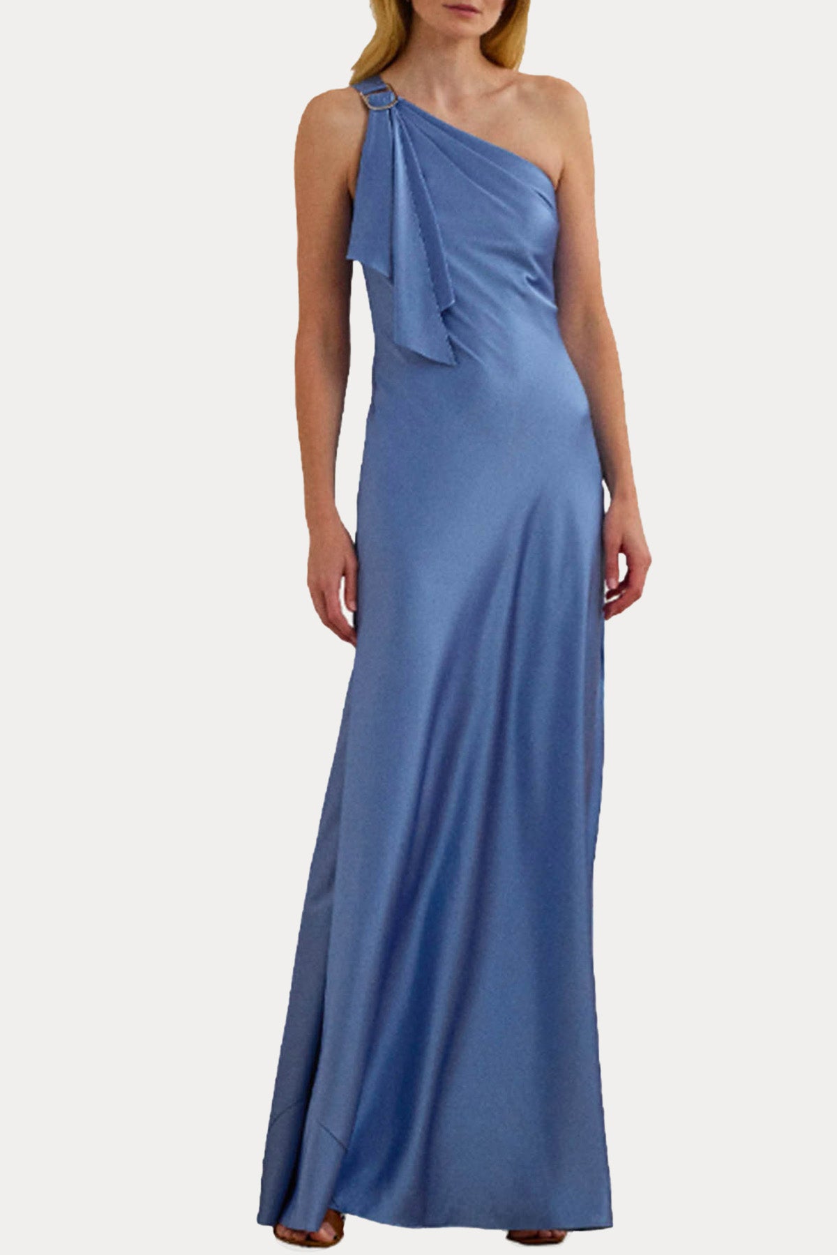 Polo Ralph Lauren Tek Omuzlu Maxi Abiye Elbise