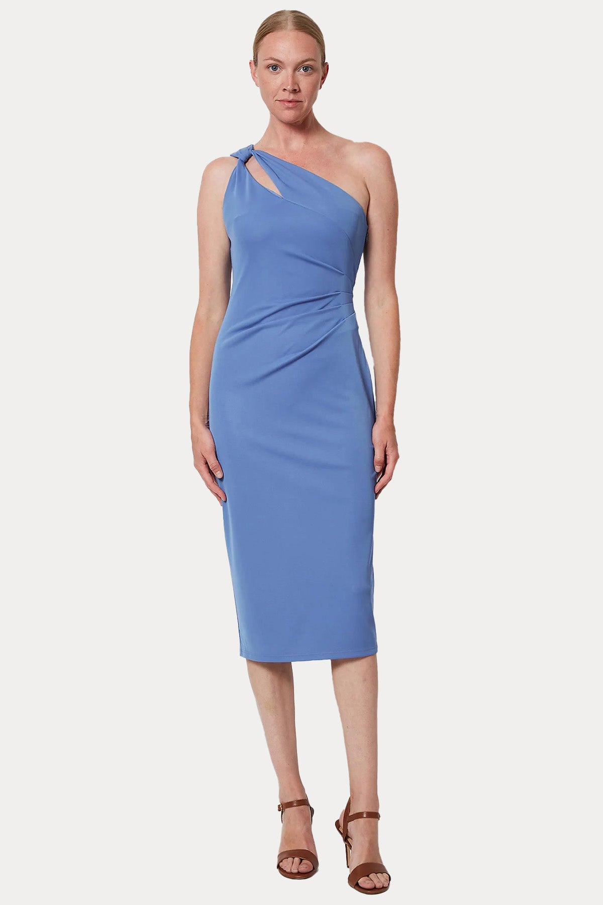 Polo Ralph Lauren Tek Omuz Midi Abiye Elbise