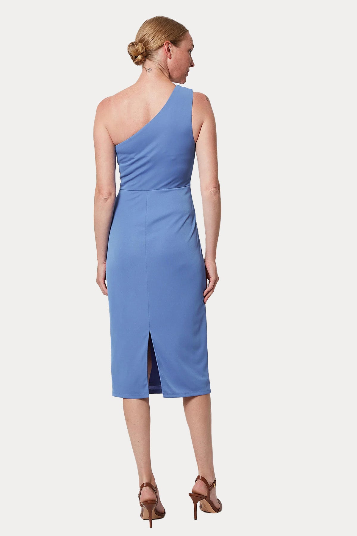 Polo Ralph Lauren Tek Omuz Midi Abiye Elbise