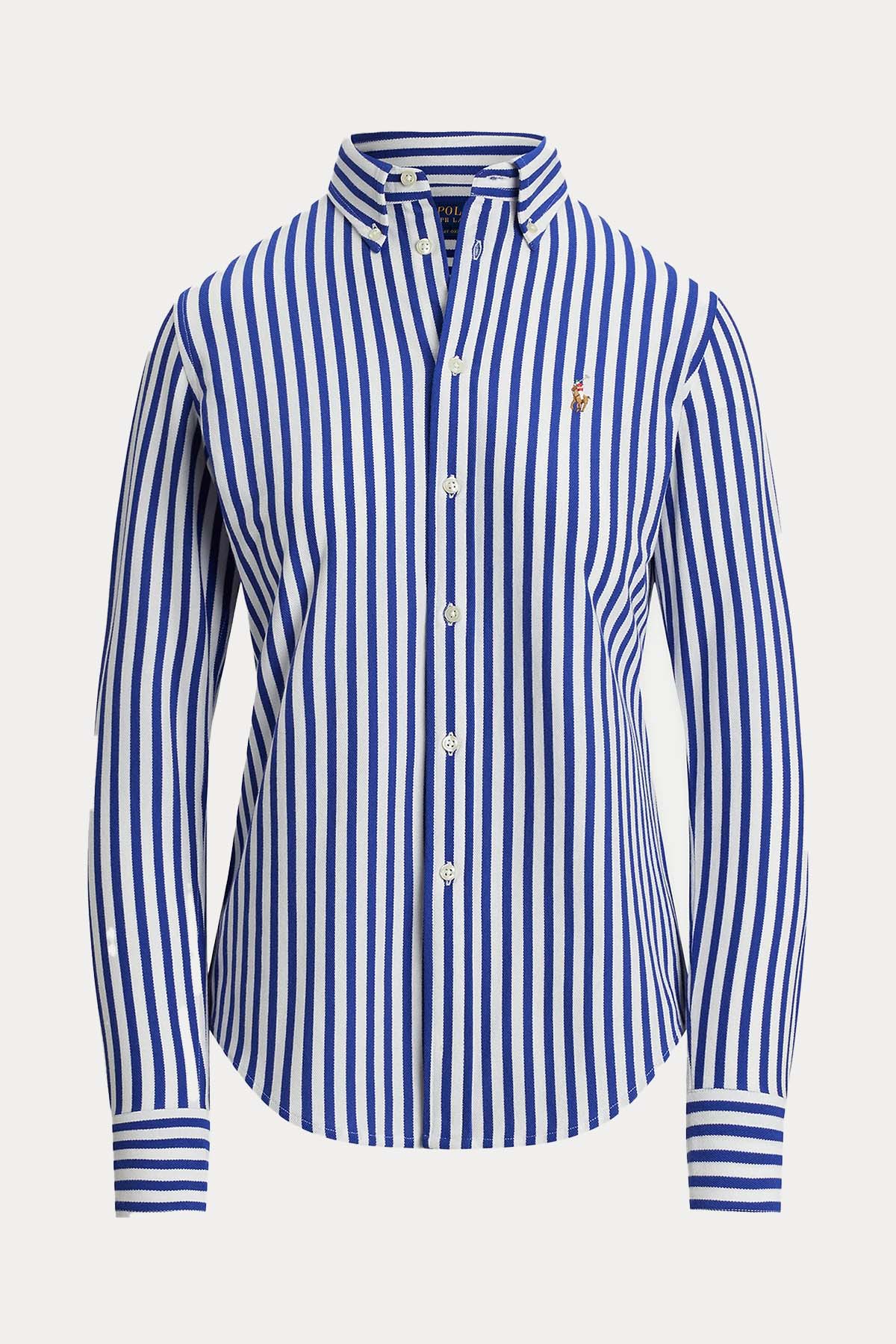 Polo Ralph Lauren Çizgili Knit Oxford Gömlek