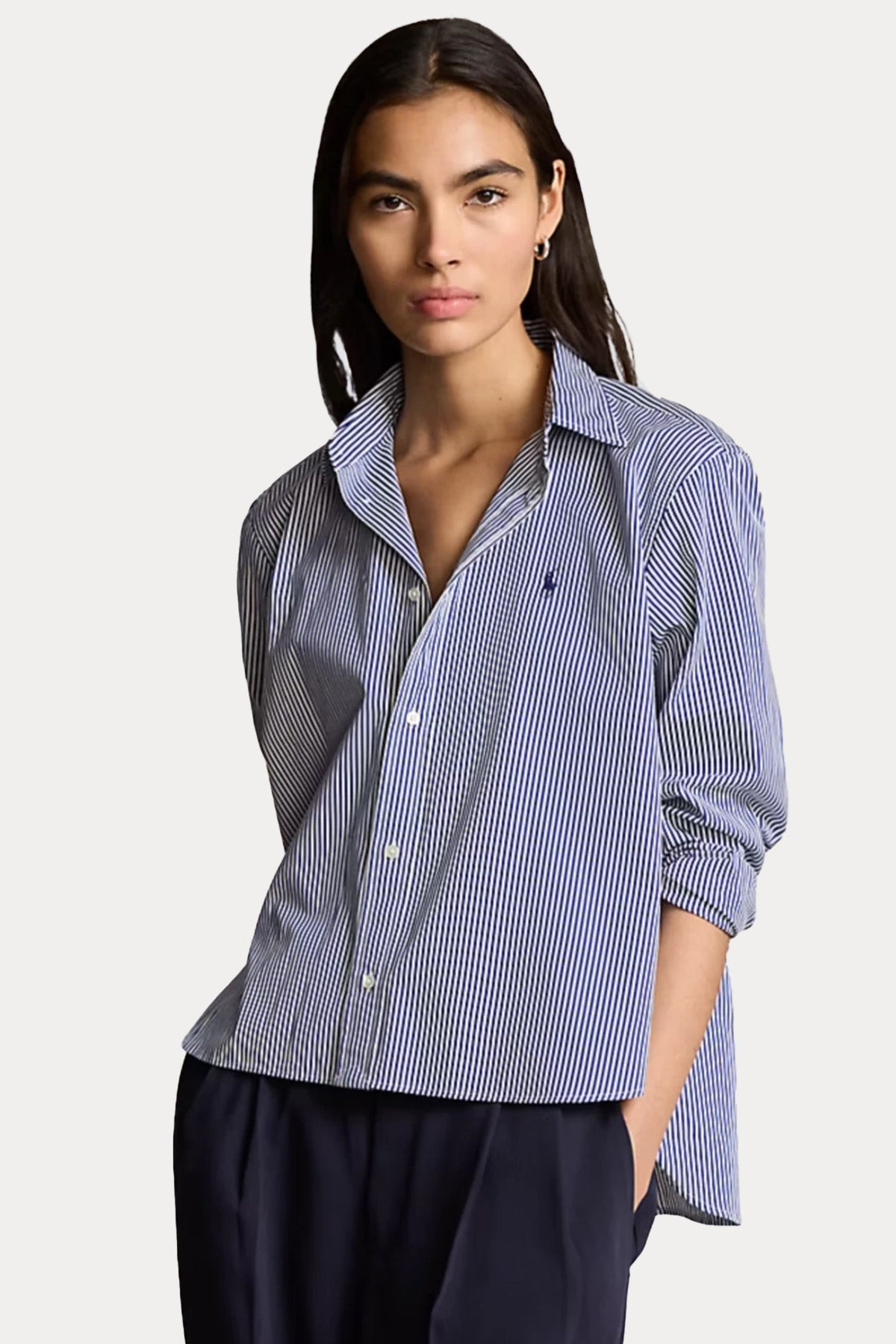 Polo Ralph Lauren Geniş Kesim Çizgili Gömlek