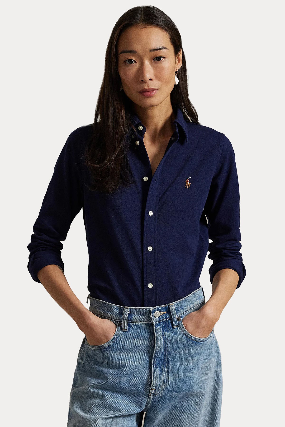 Polo Ralph Lauren Custom Fit Knit Oxford Gömlek