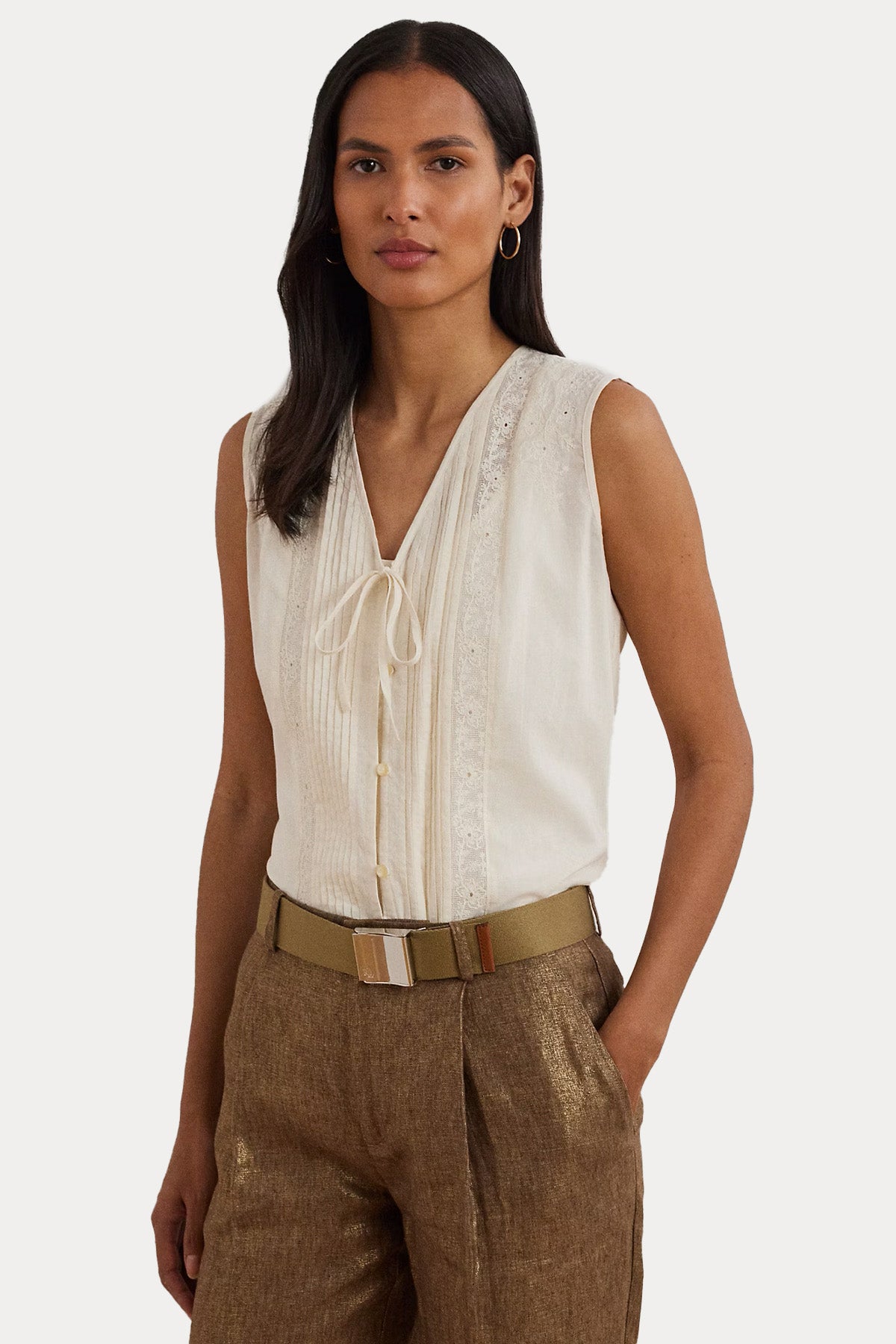 Polo Ralph Lauren Büzgülü Nakış Detaylı Bluz