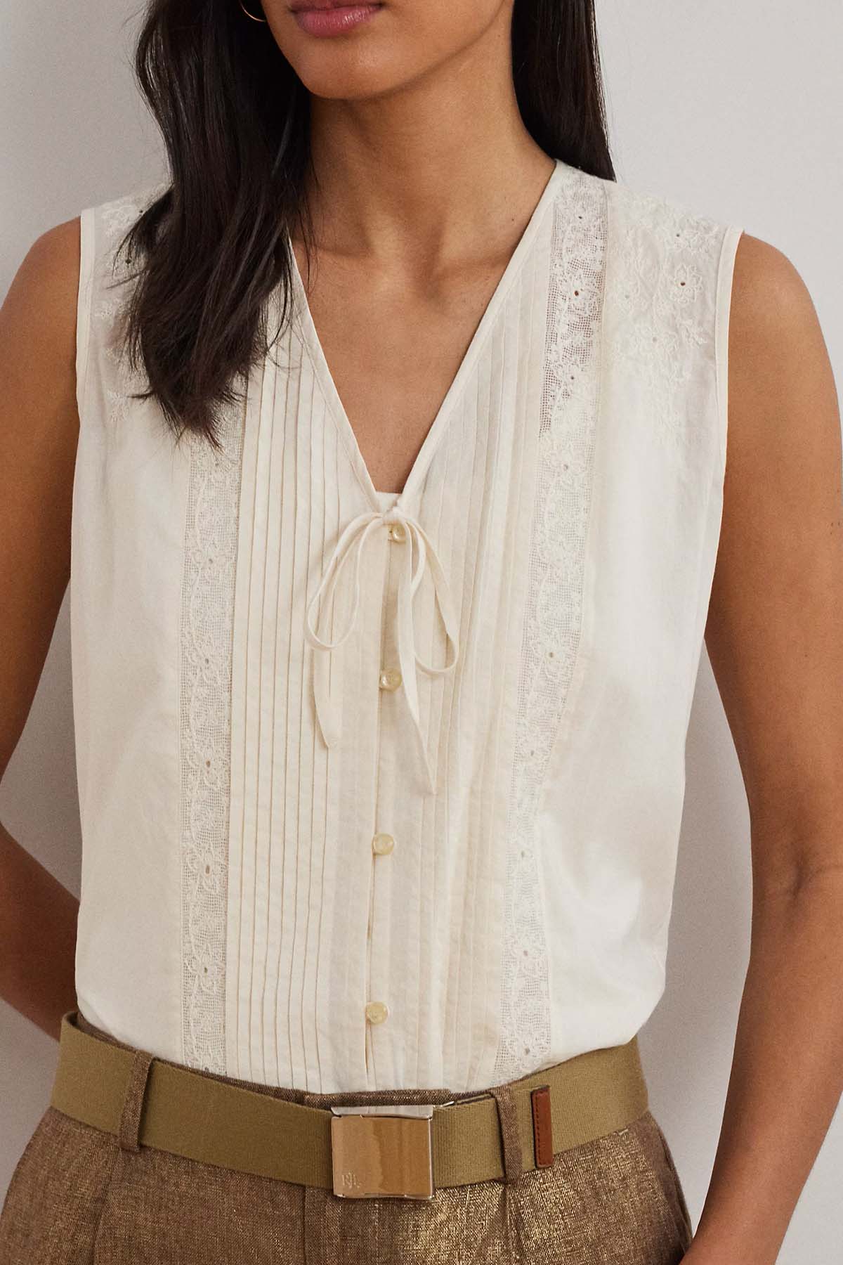 Polo Ralph Lauren Büzgülü Nakış Detaylı Bluz