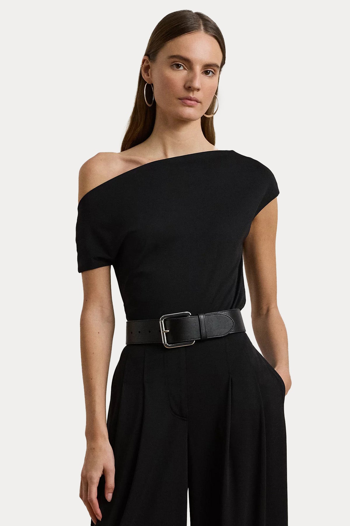 Polo Ralph Lauren Kayık Yaka Streç Bluz