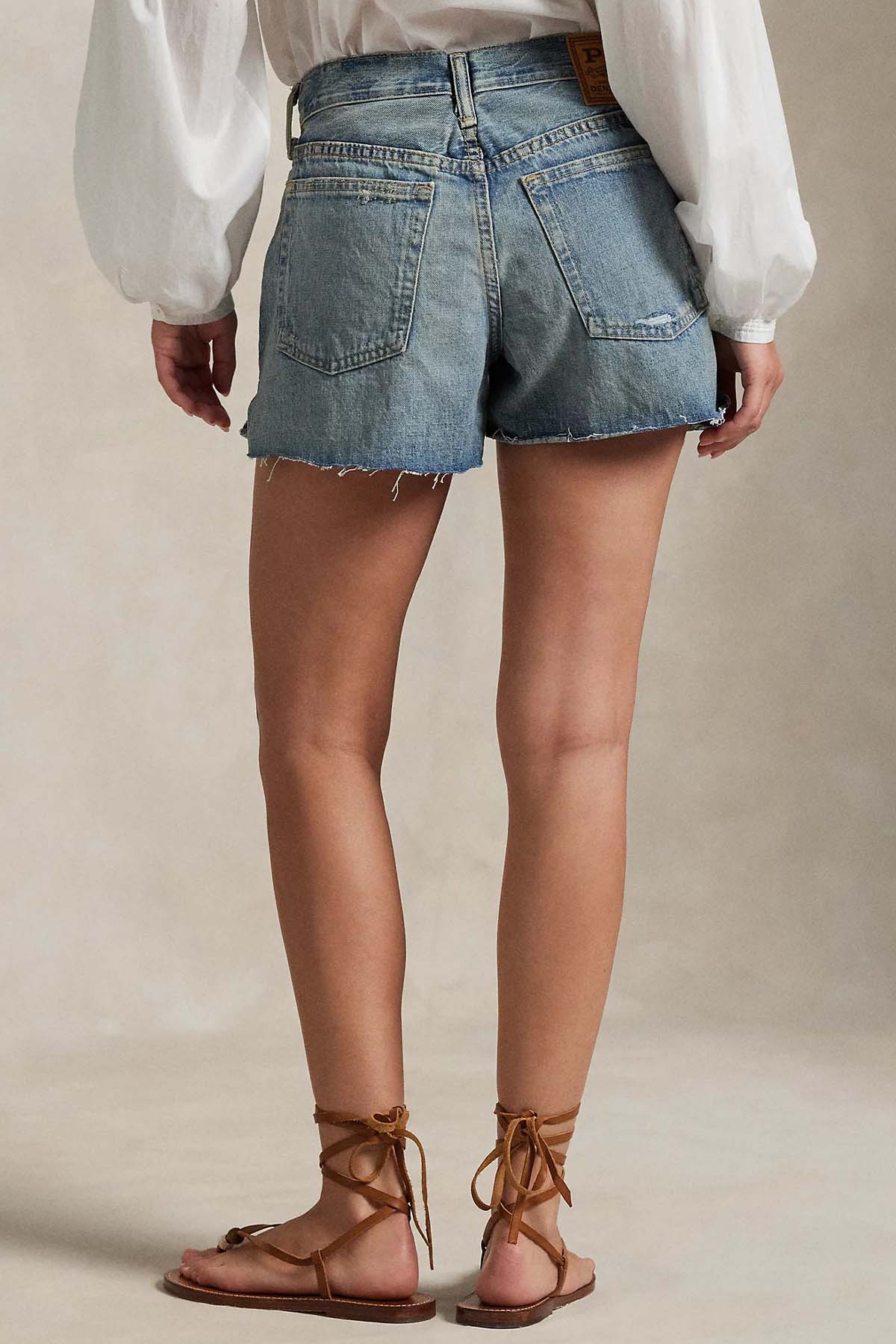 Polo Ralph Lauren Straight Fit Yıkamalı Denim Şort