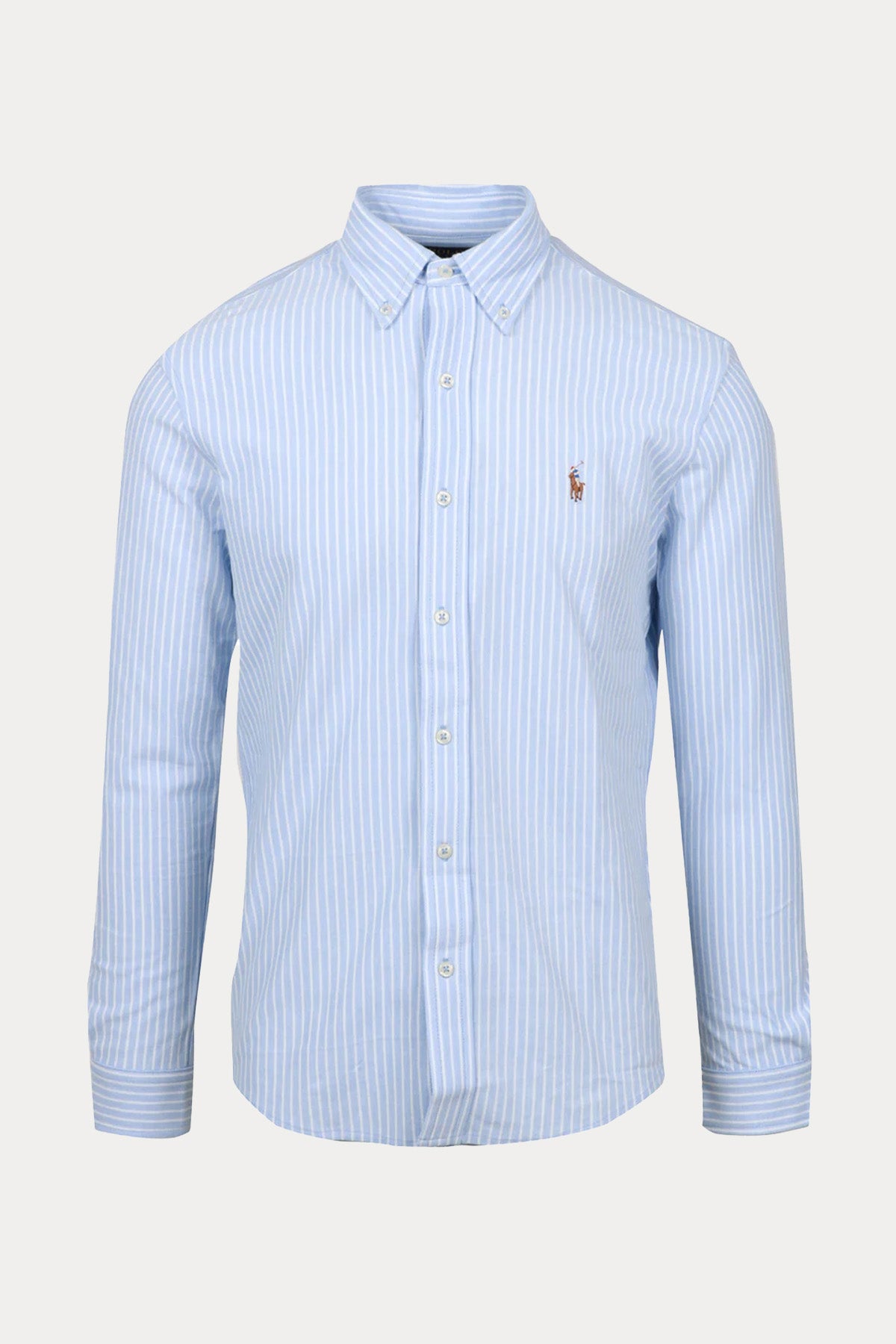 Polo Ralph Lauren Custom Fit Çizgili Knit Oxford Gömlek